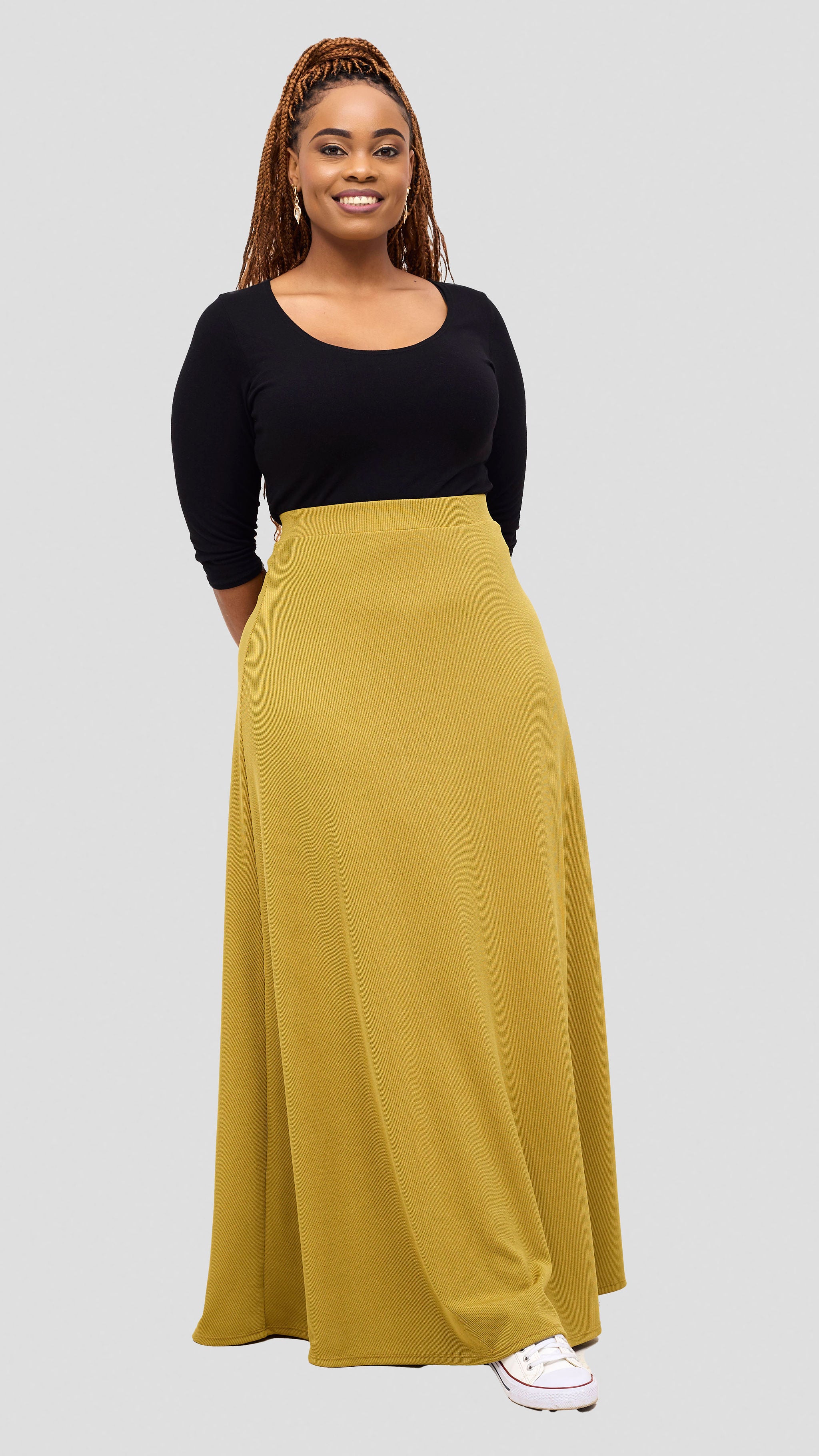 Vivo Tanda Maxi Skirt - Olive