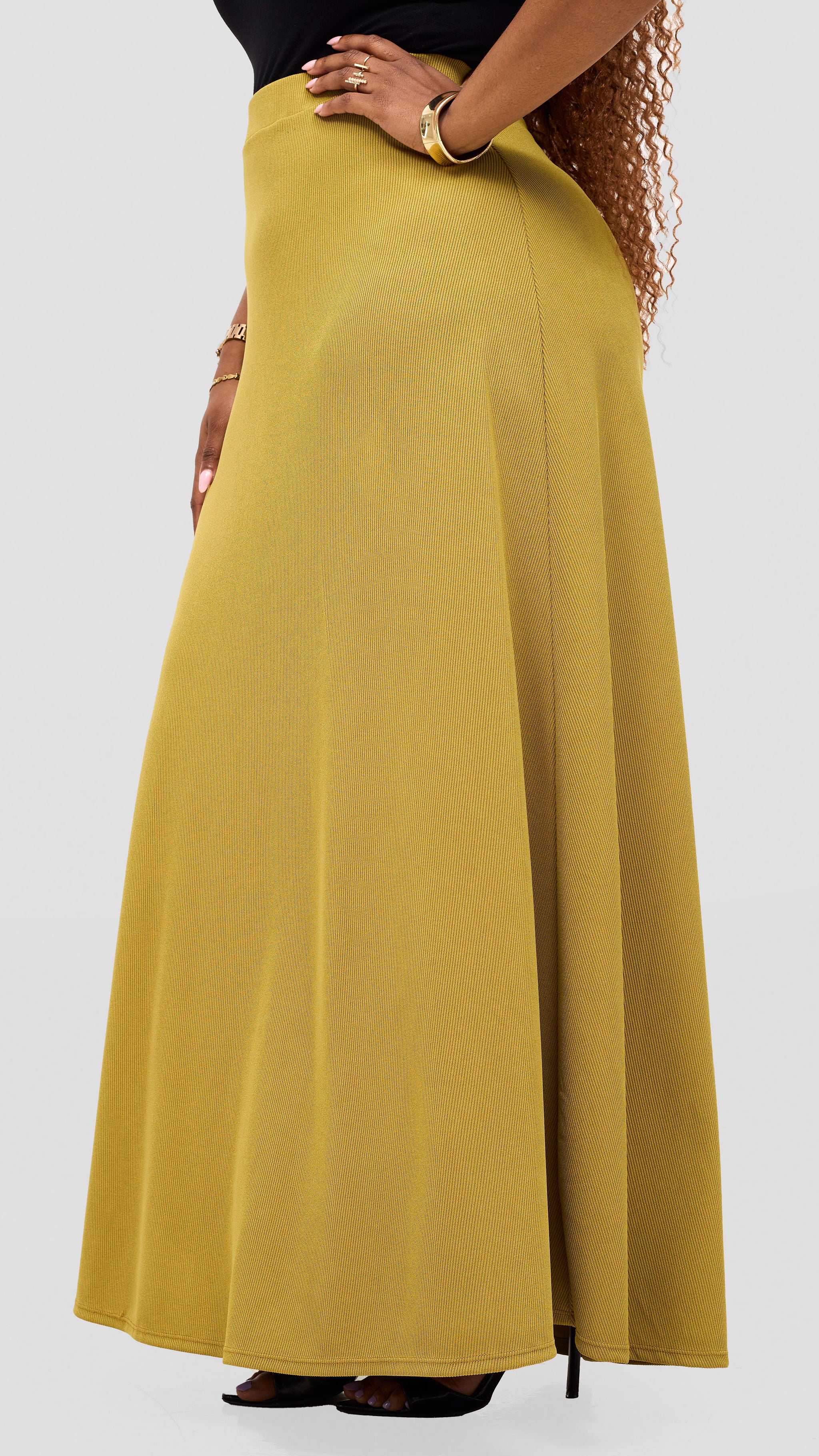 Vivo Tanda Maxi Skirt - Olive
