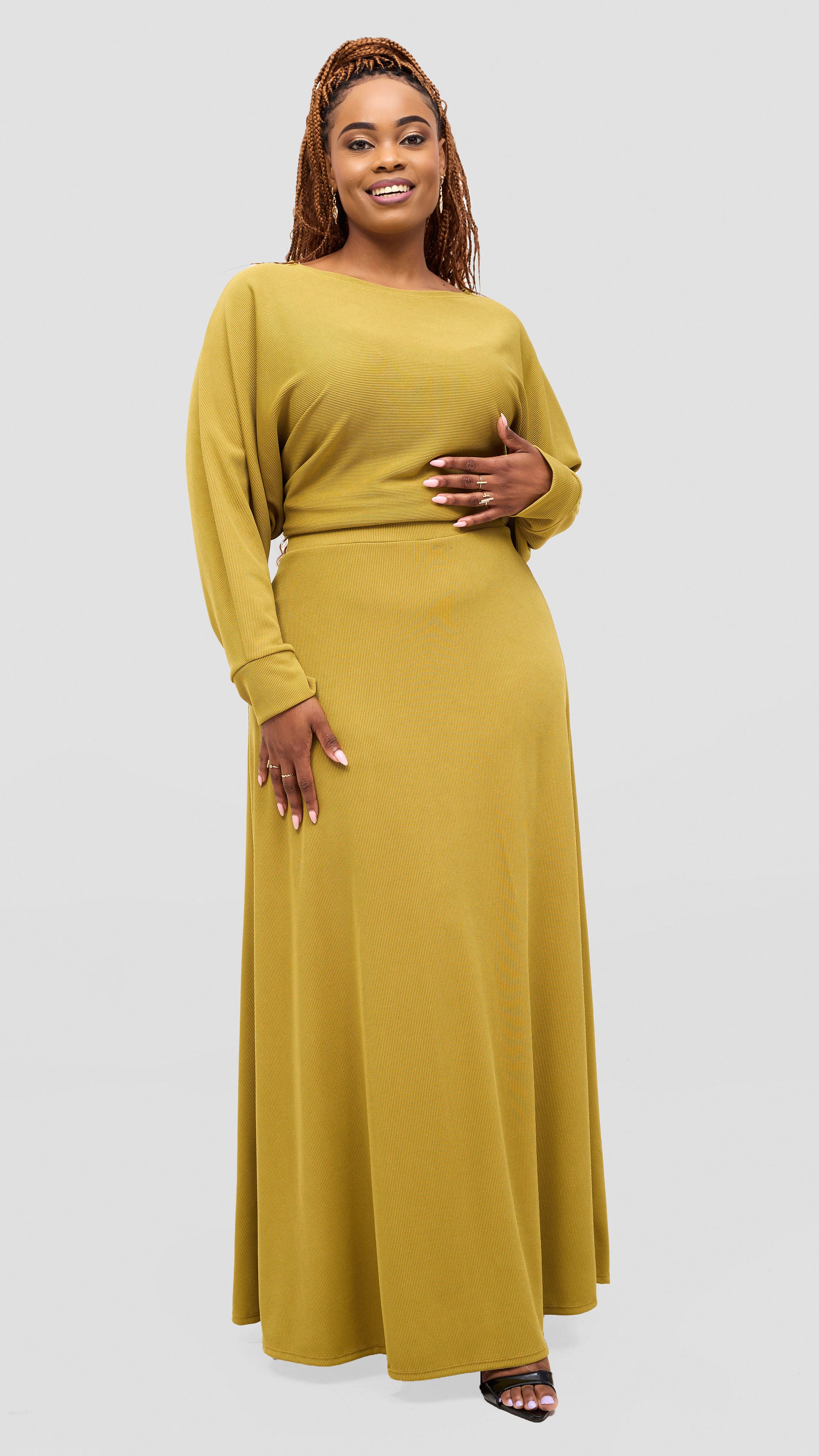 Vivo Tanda Maxi Skirt - Olive
