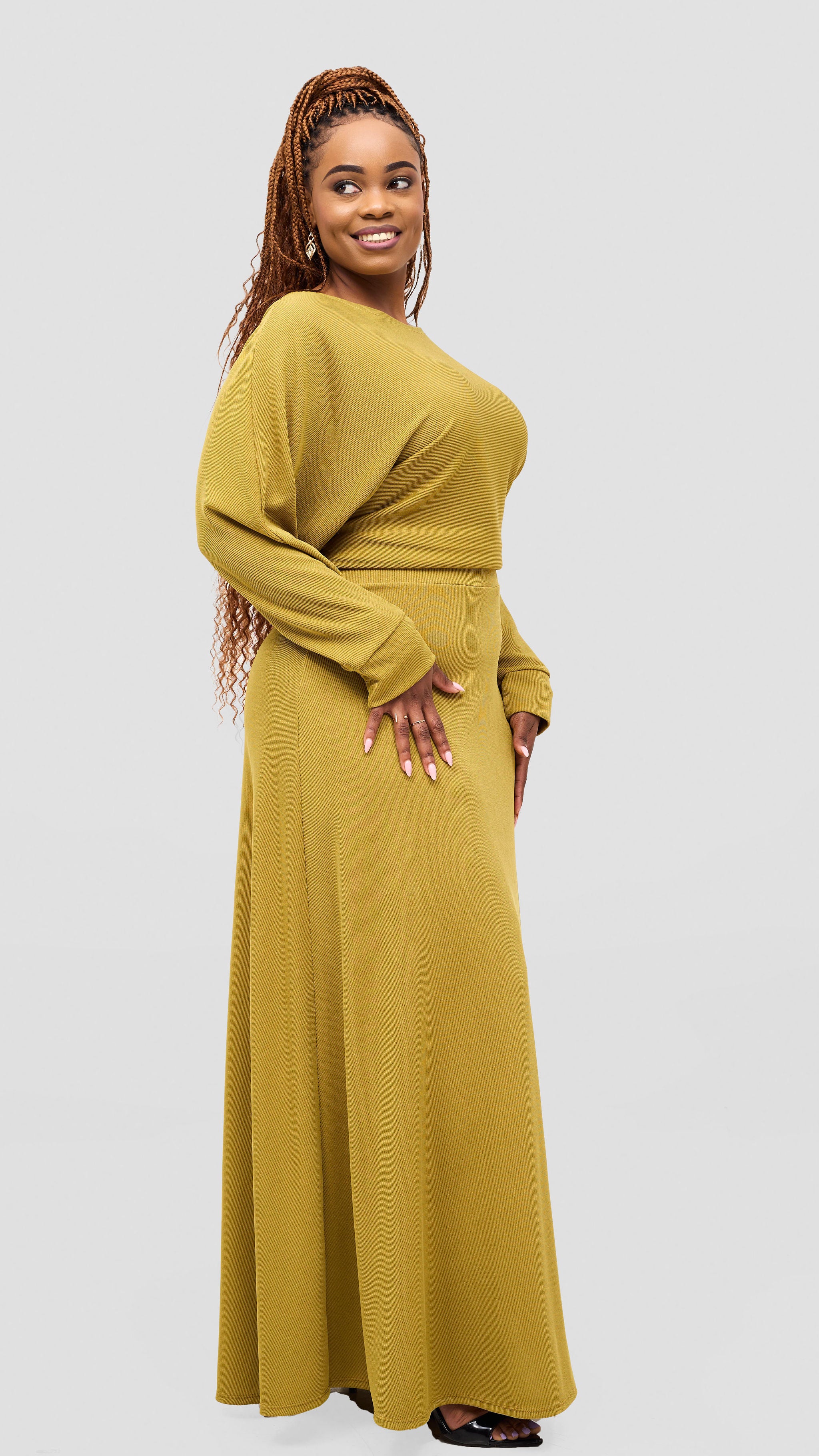 Vivo Tanda Maxi Skirt - Olive