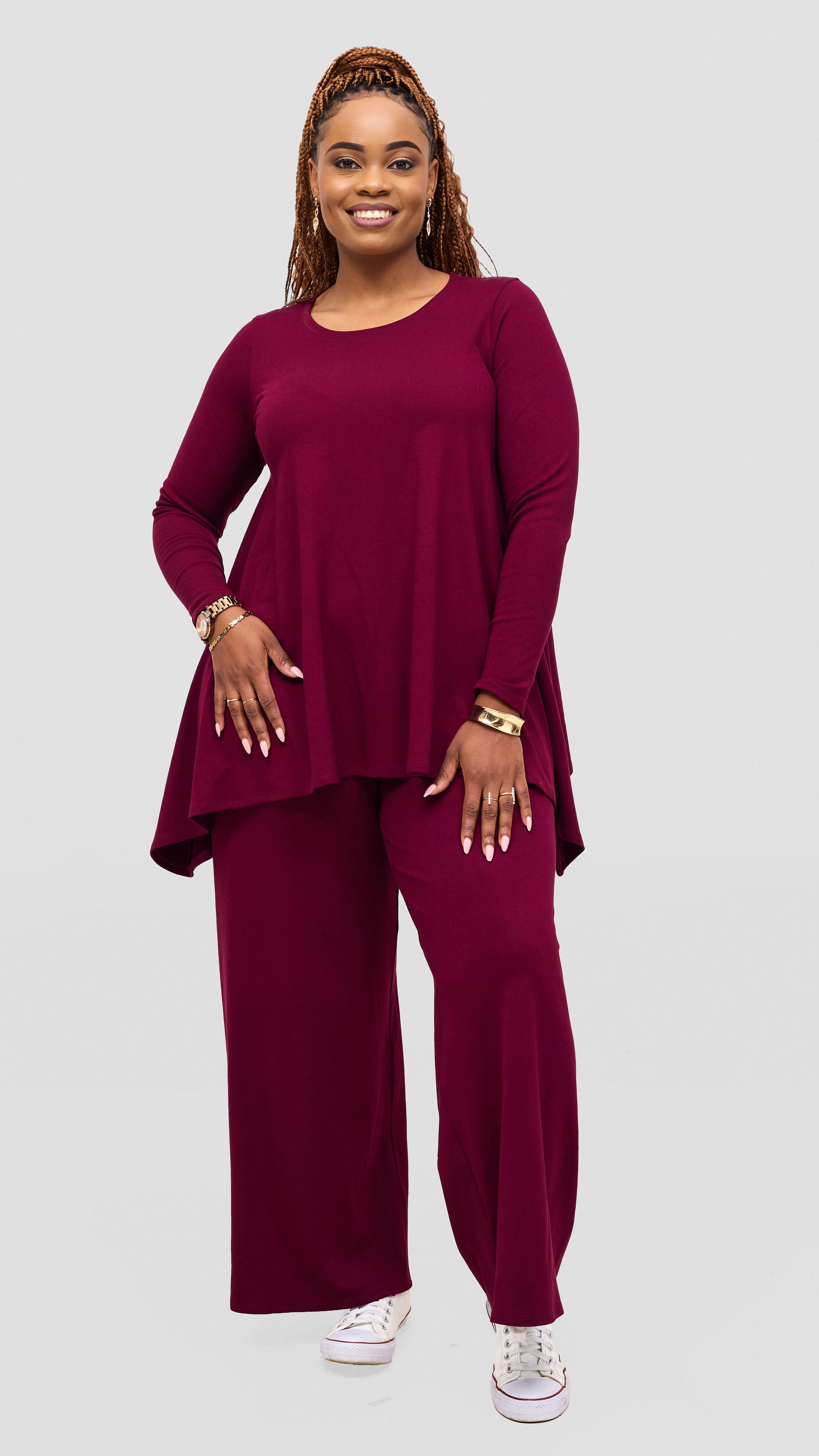 Vivo Tanda Pant and Top Set - Mulberry