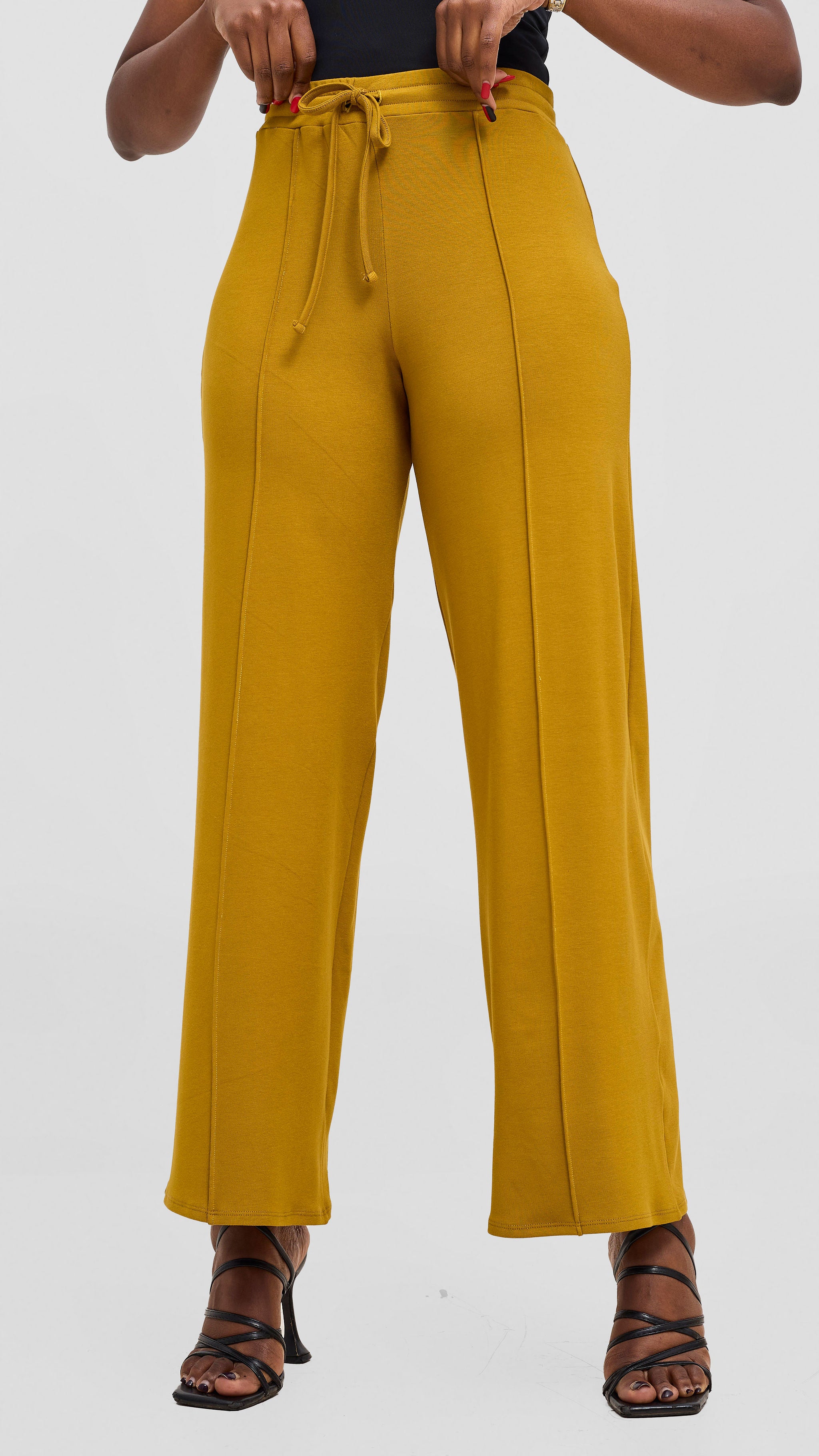 Vivo Ria Panelled Pants - Dark Olive