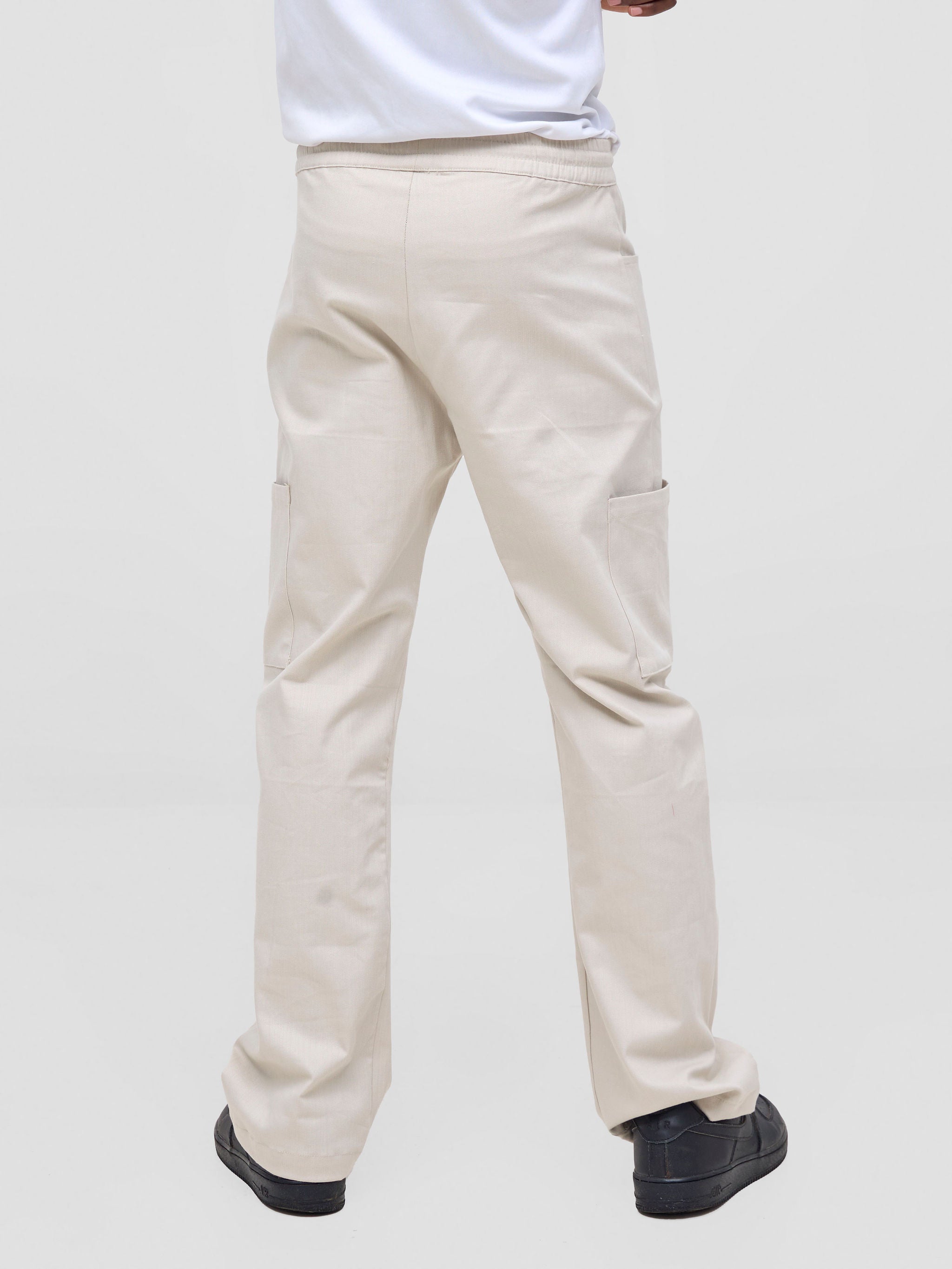 Zoya Nia Wide Cargo Pants - Beige