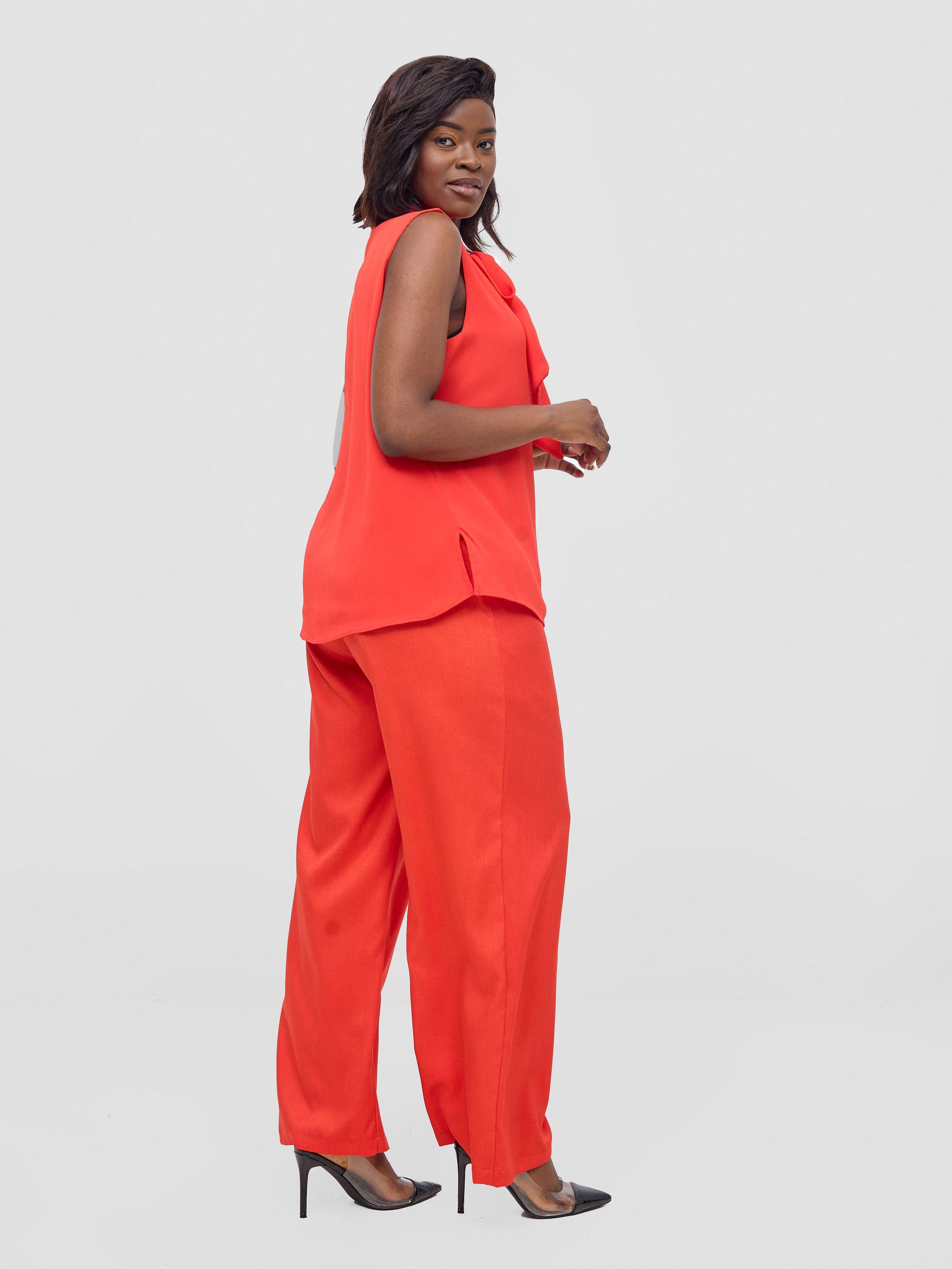 Vivo Niari straight leg Pants - Orange