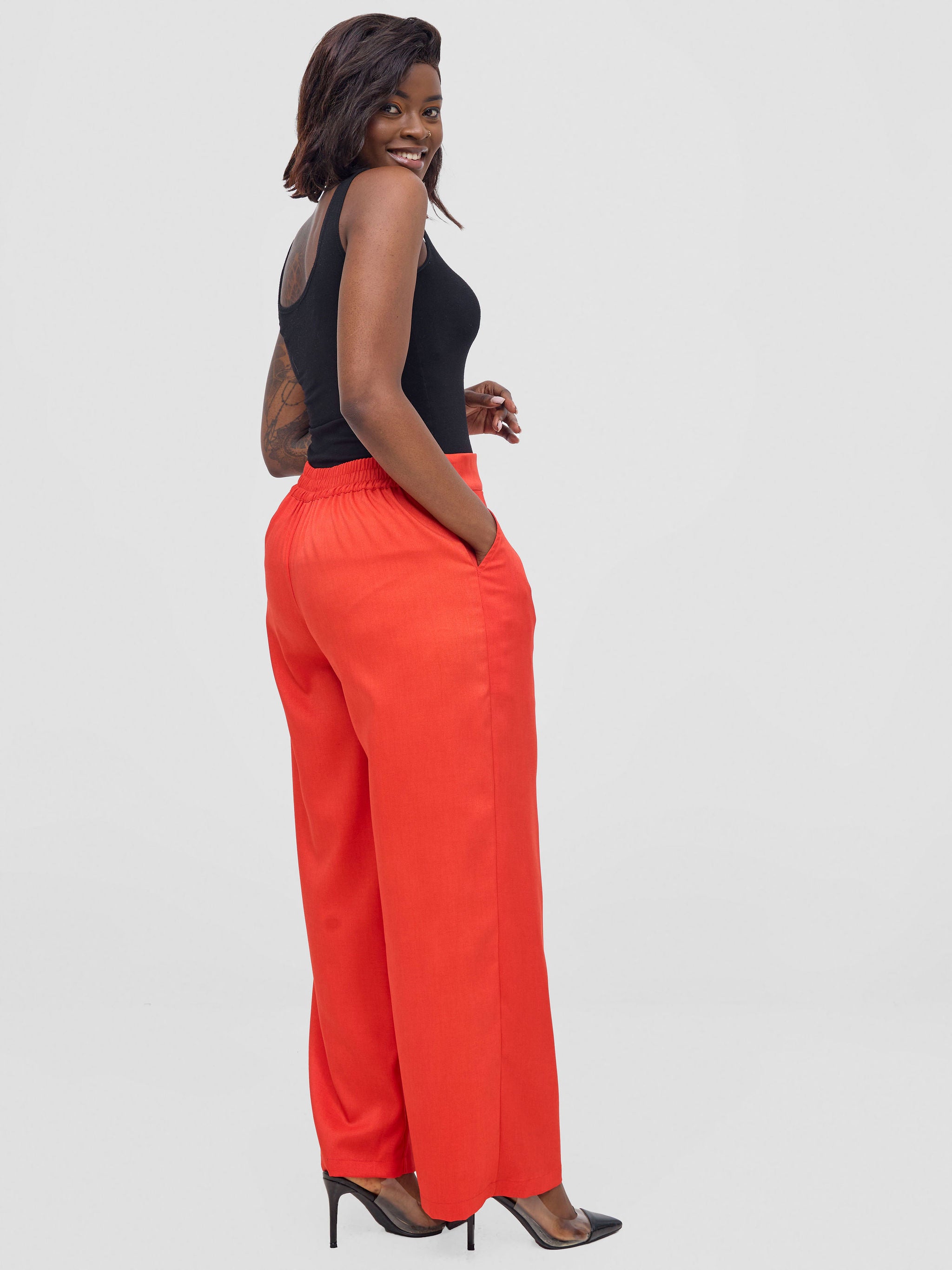 Vivo Niari straight leg Pants - Orange