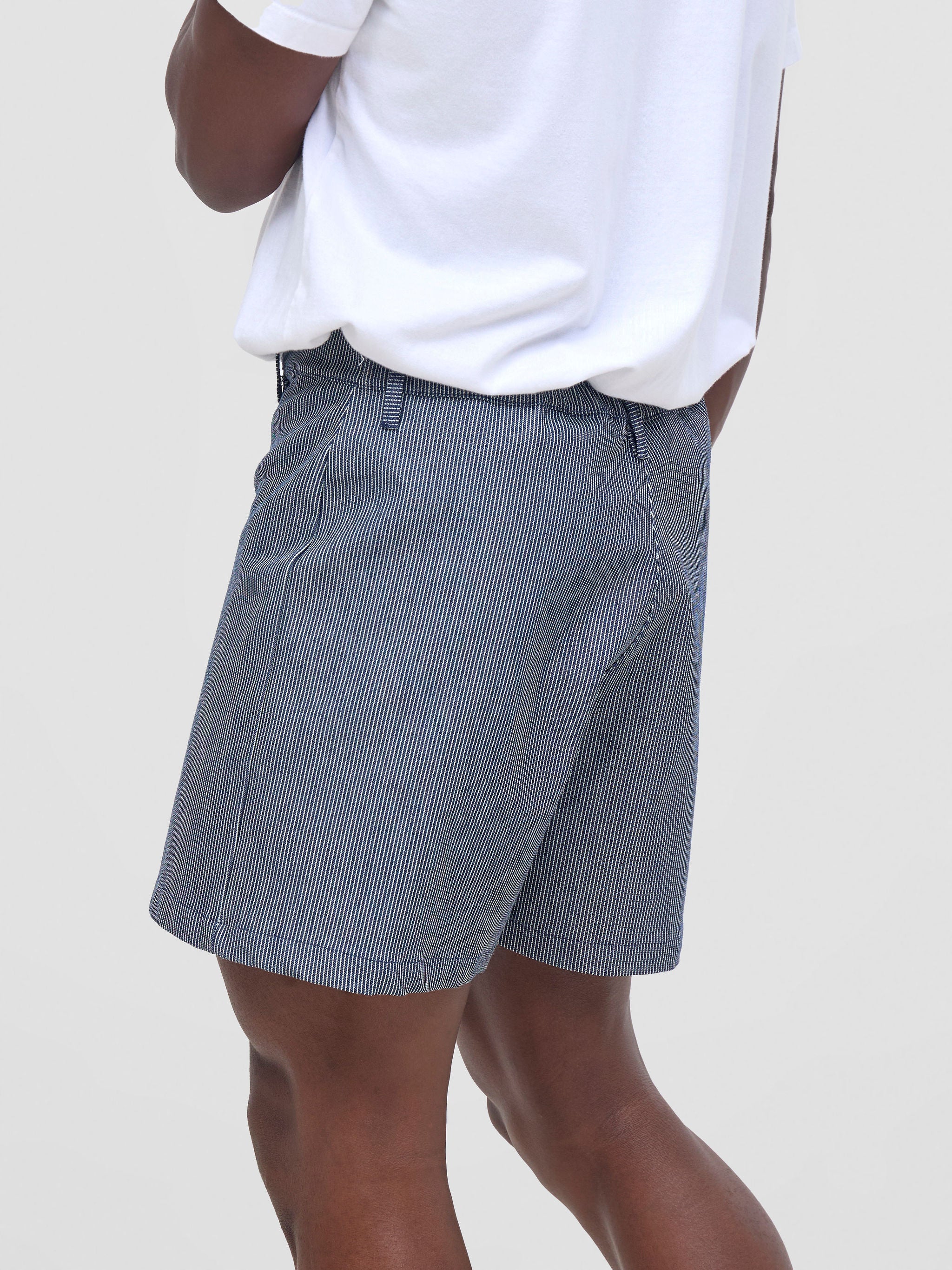 Zoya Nia Wide Leg Shorts - Tickling Stripes Print