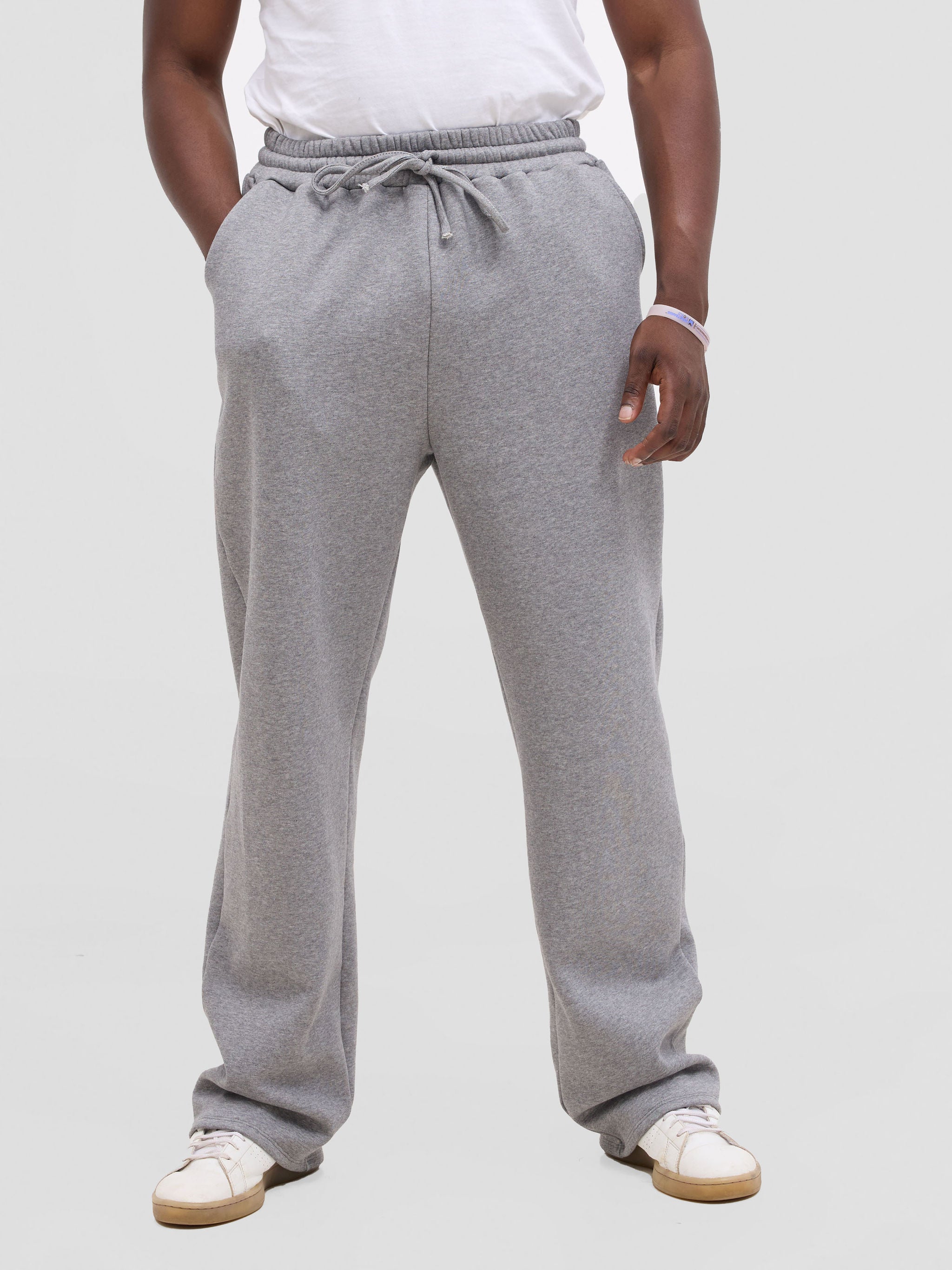 Zoya Yuni Men's Fleece Sweat Pants - Grey