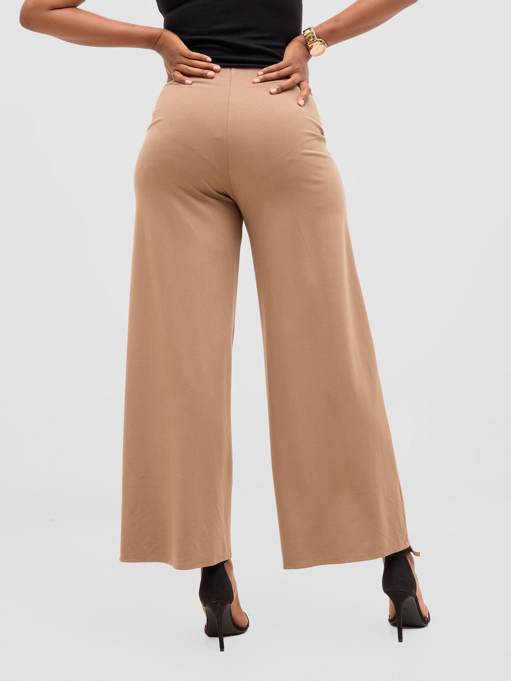 Vivo Upe Wide Leg Pants - Taupe