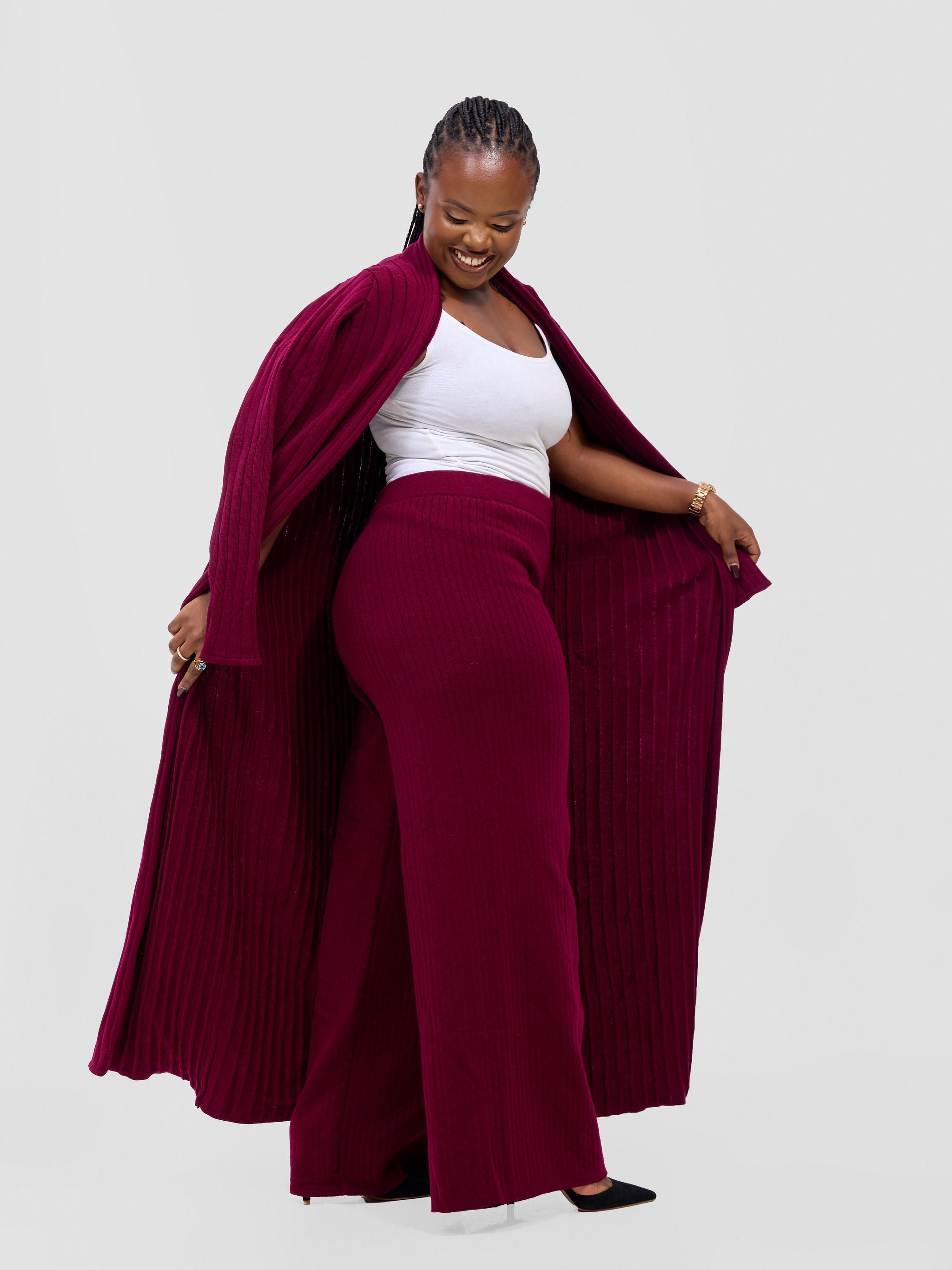 Vivo Lalani Lounge Pants - Maroon