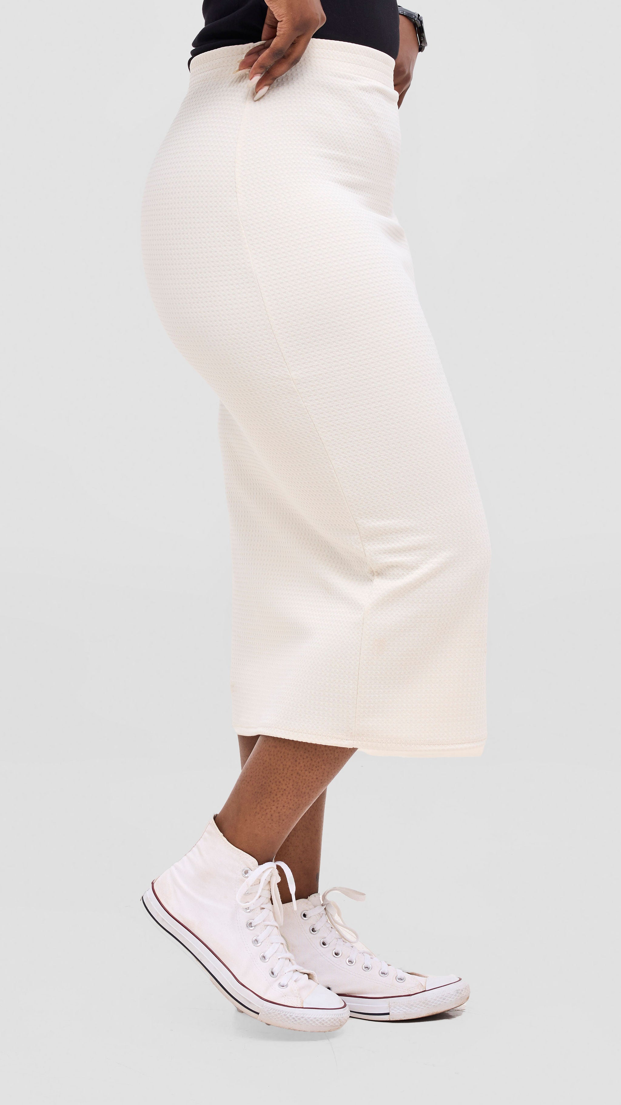 Vivo Selah Midi Skirt - Buttermilk