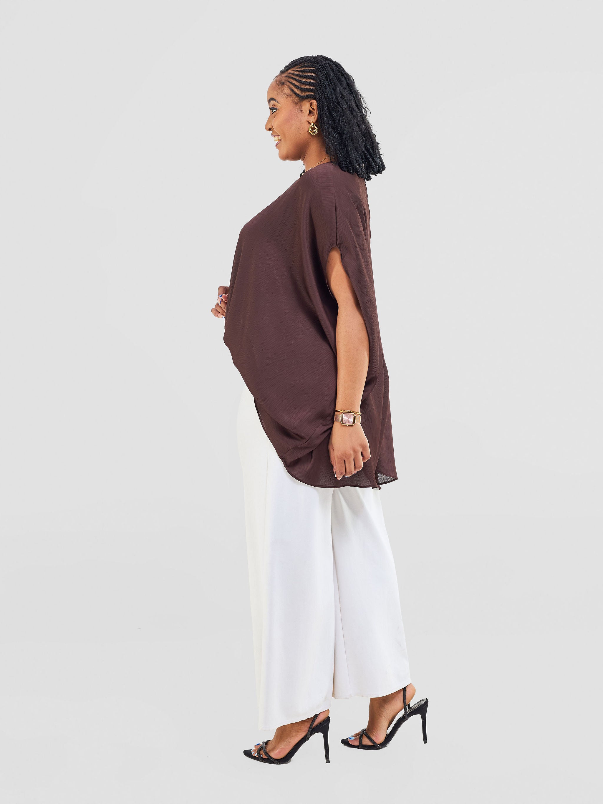 Vivo Amai Hi-Low Top - Dark Brown
