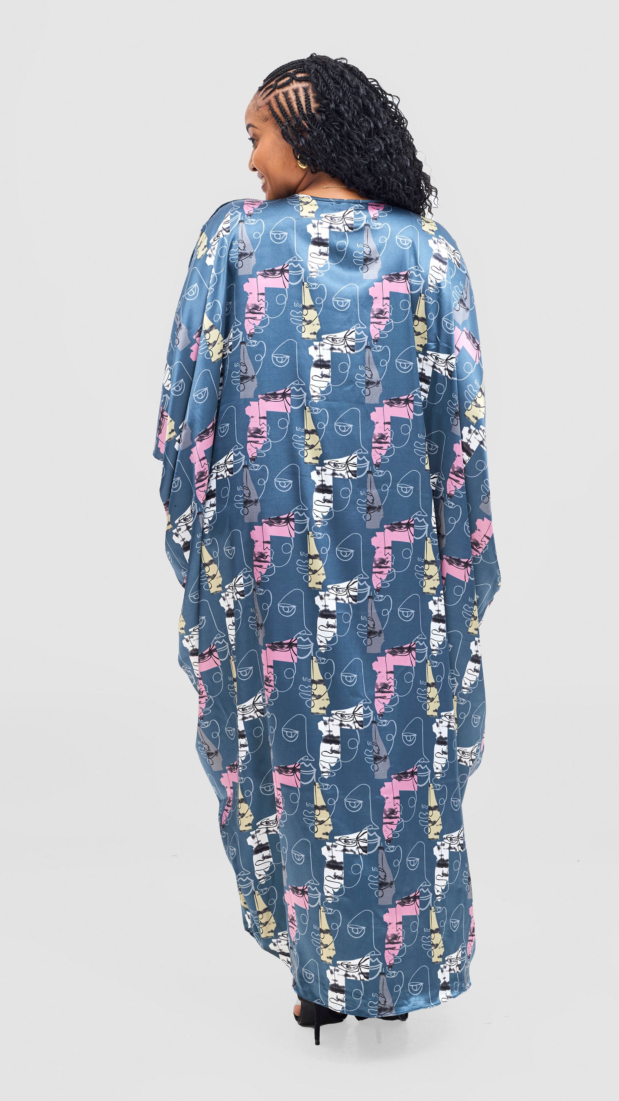 Vivo Lani Maxi Dress - Teal Print