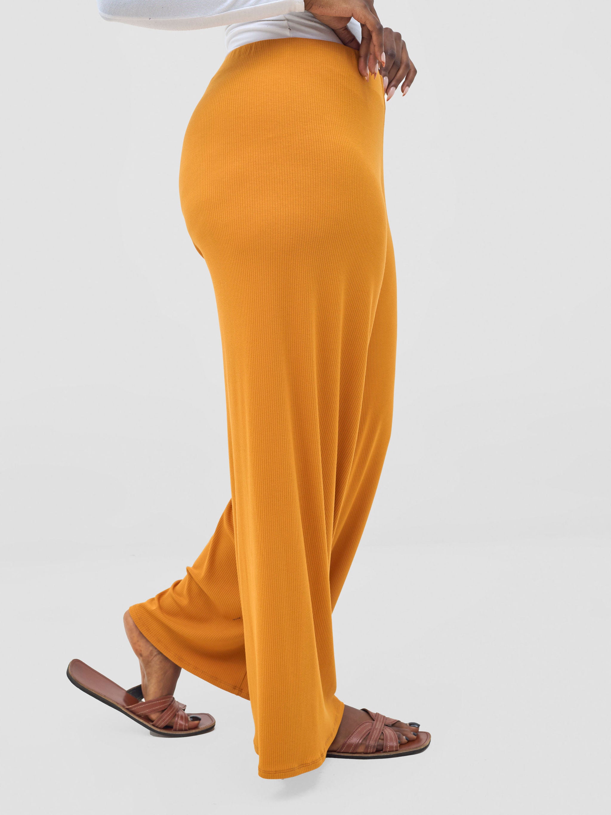 Vivo Safa Pallazo Pants - Mustard