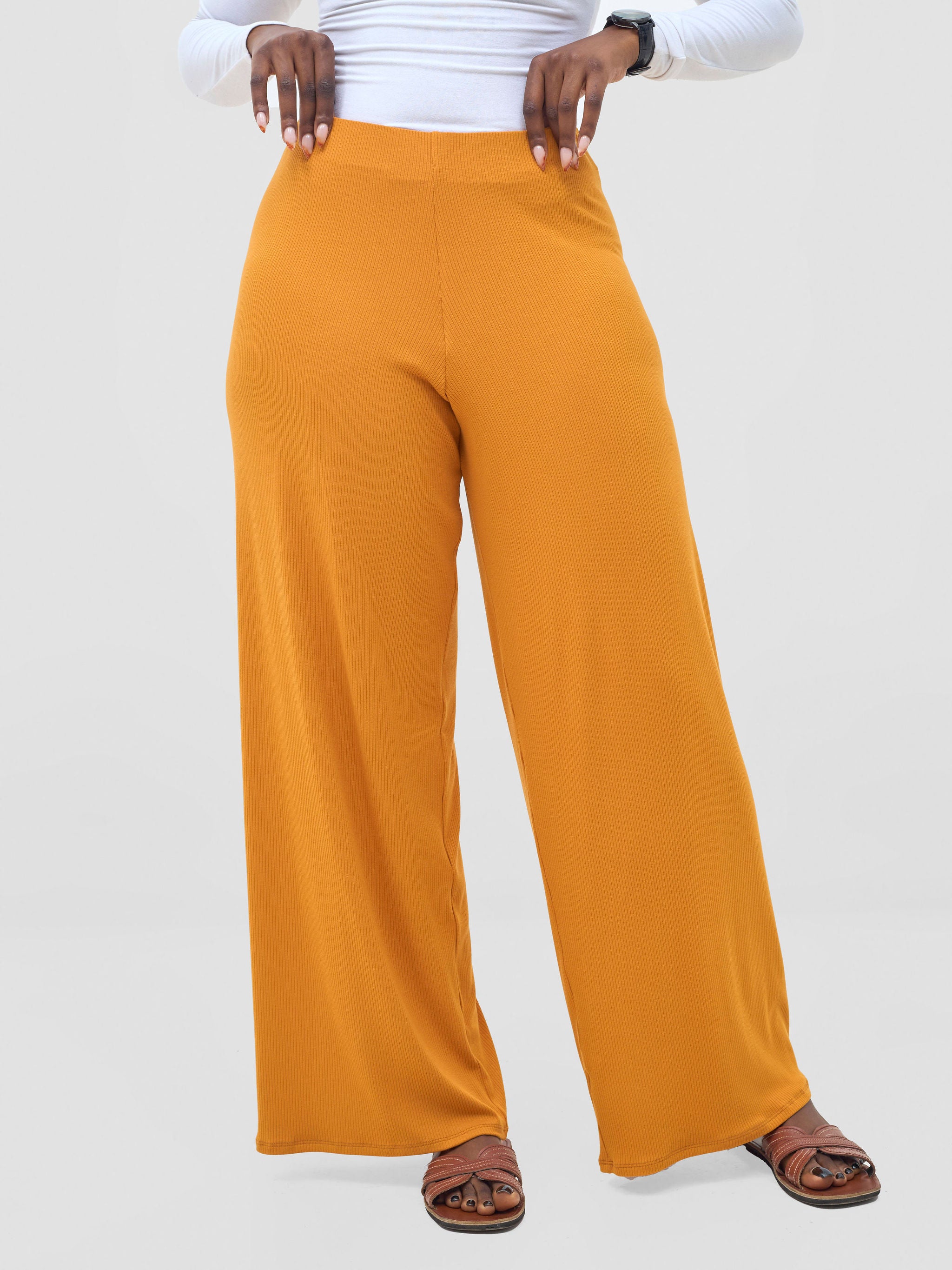 Vivo Safa Pallazo Pants - Mustard