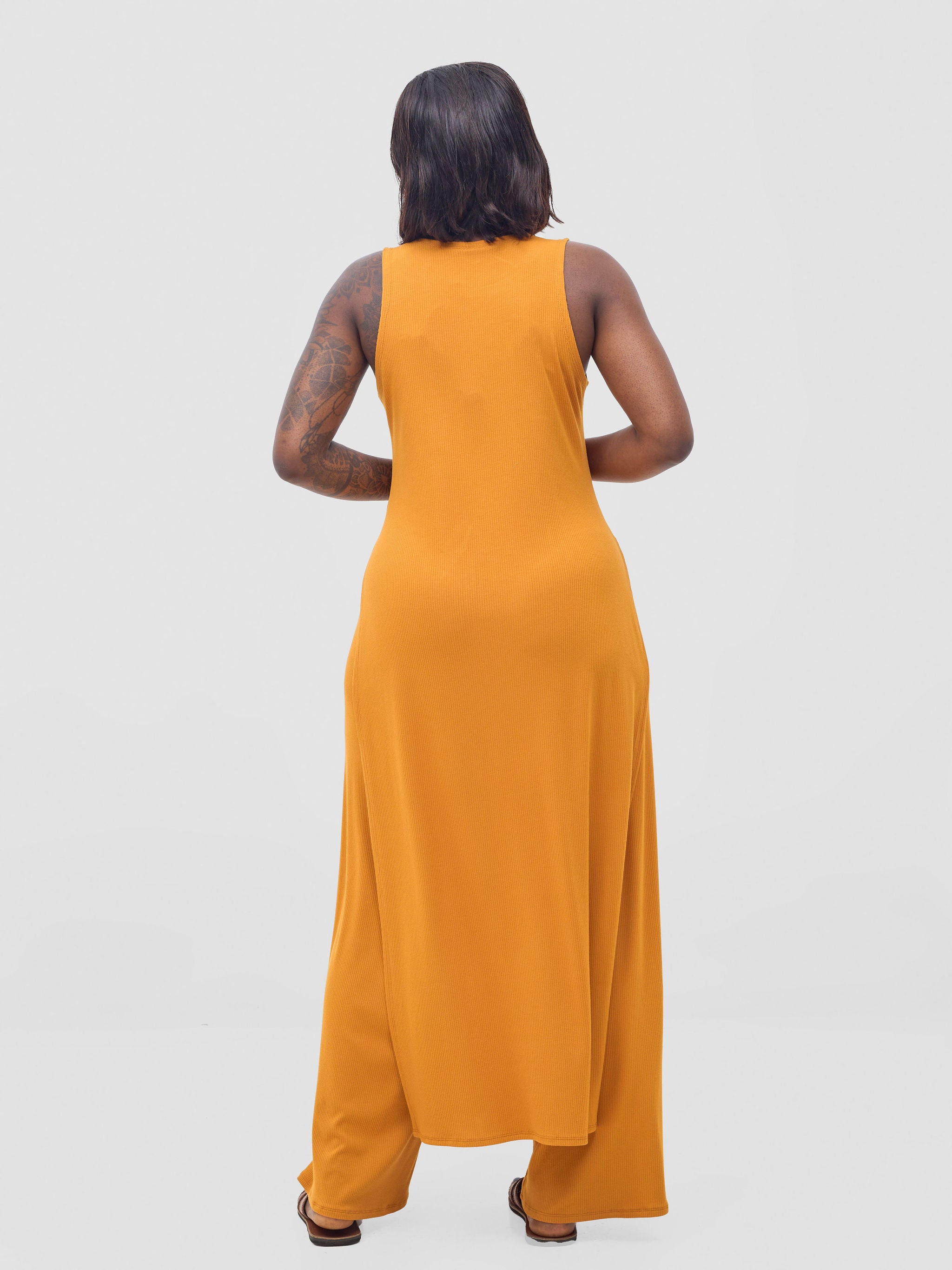 Vivo Safa Slit Side Top - Mustard