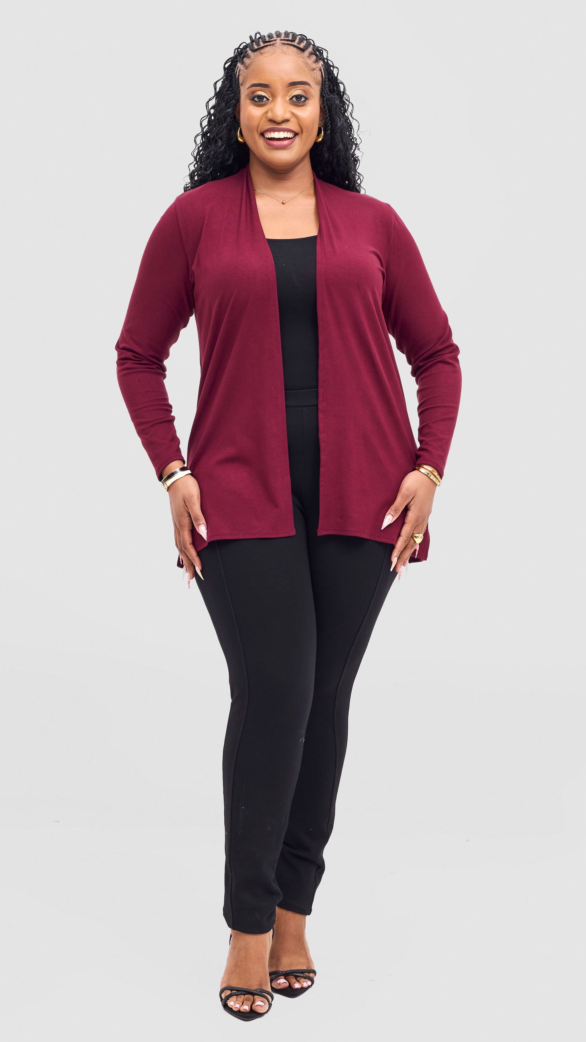 Vivo Basic Leila Short Waterfall - Maroon
