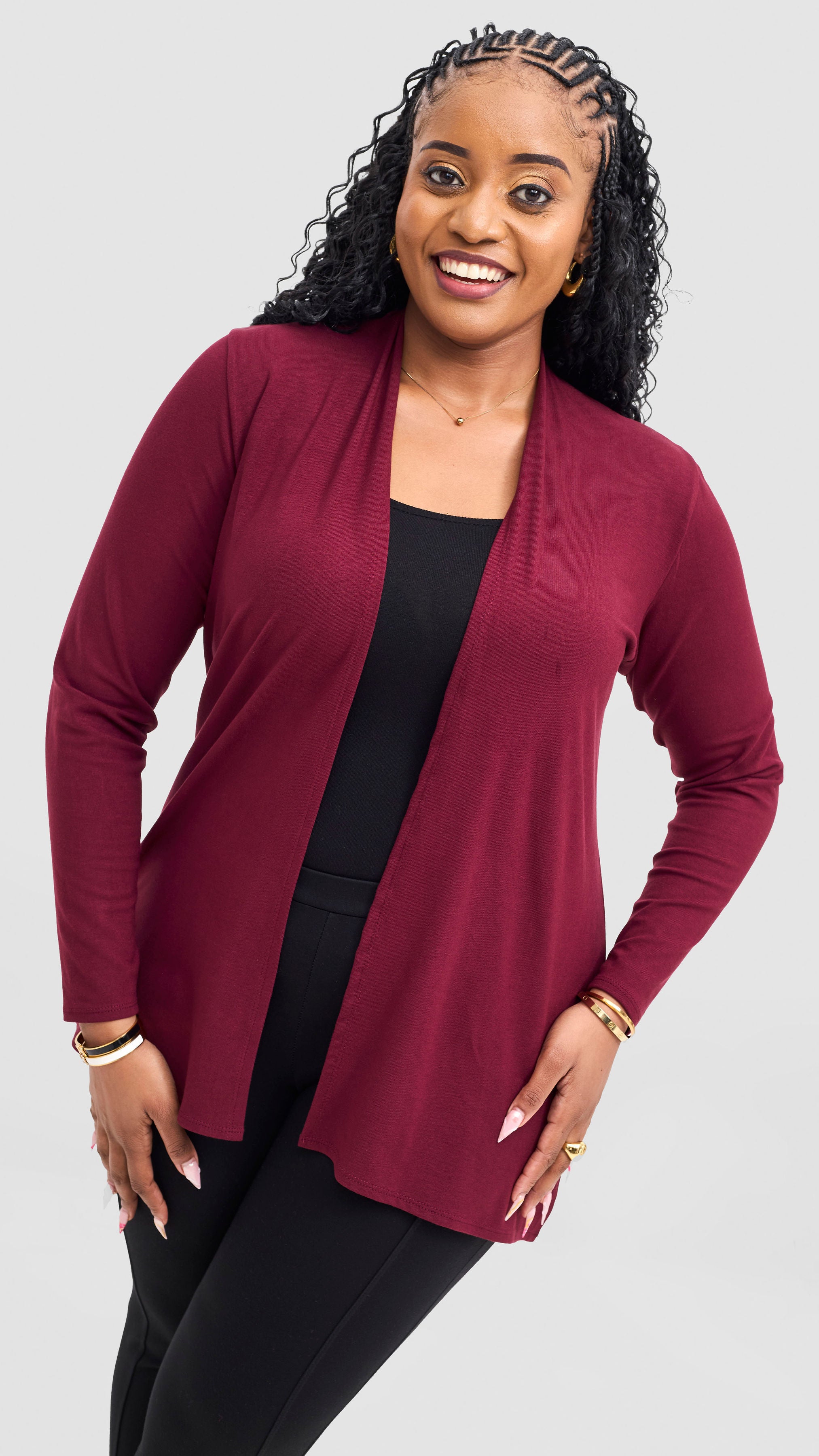 Vivo Basic Leila Short Waterfall - Maroon