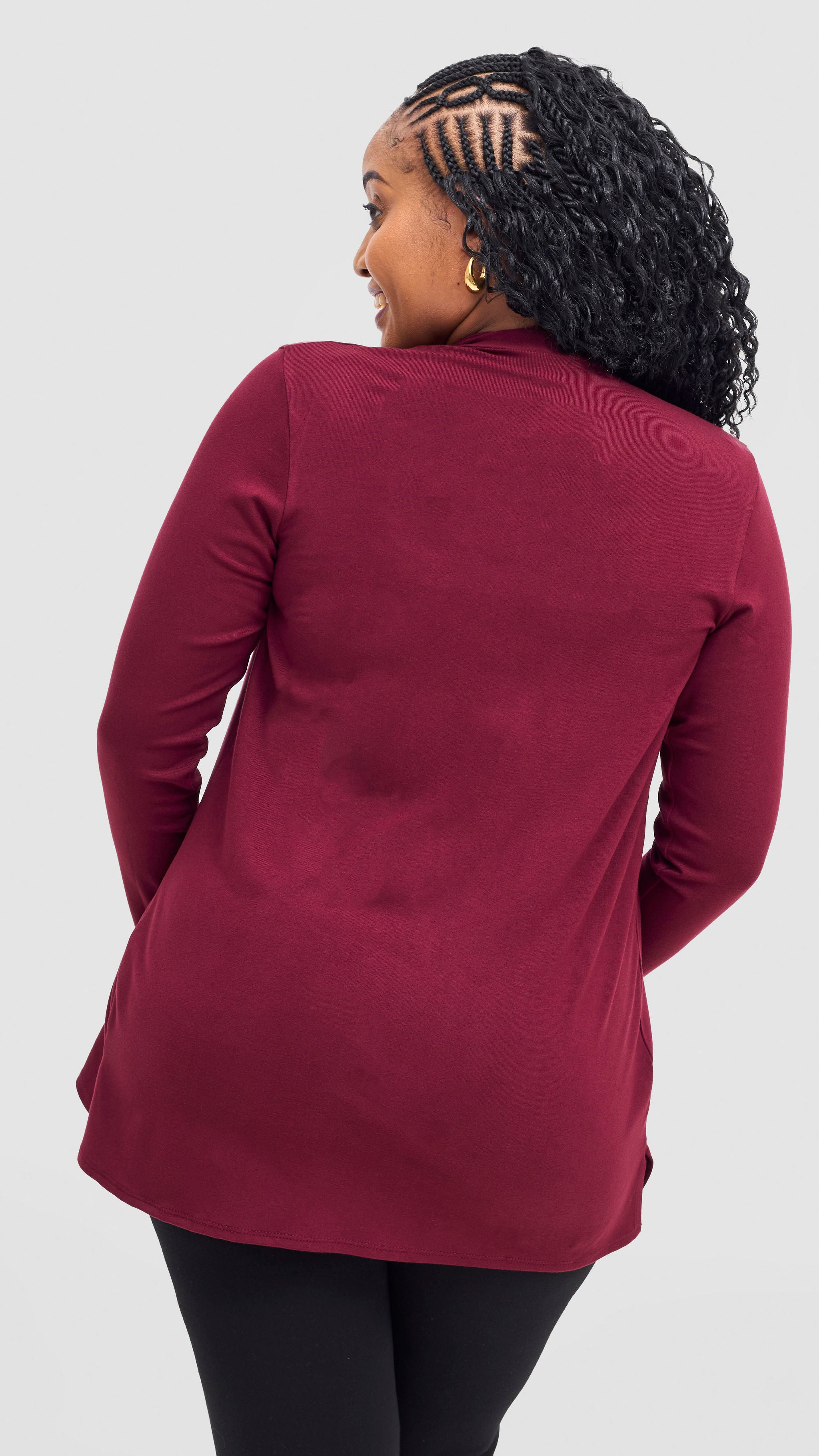 Vivo Basic Leila Short Waterfall - Maroon