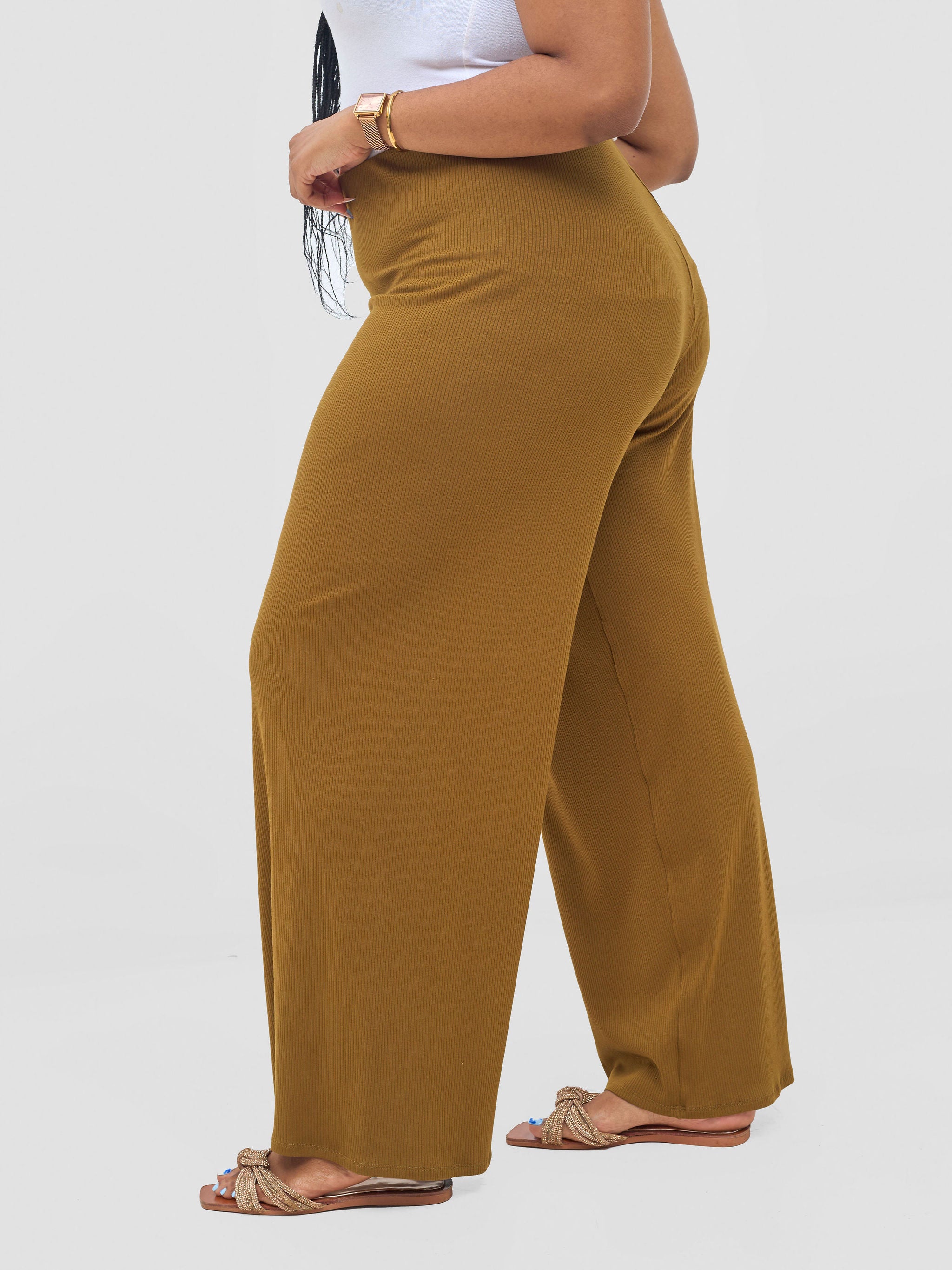 Vivo Safa Pallazo Pants - Olive