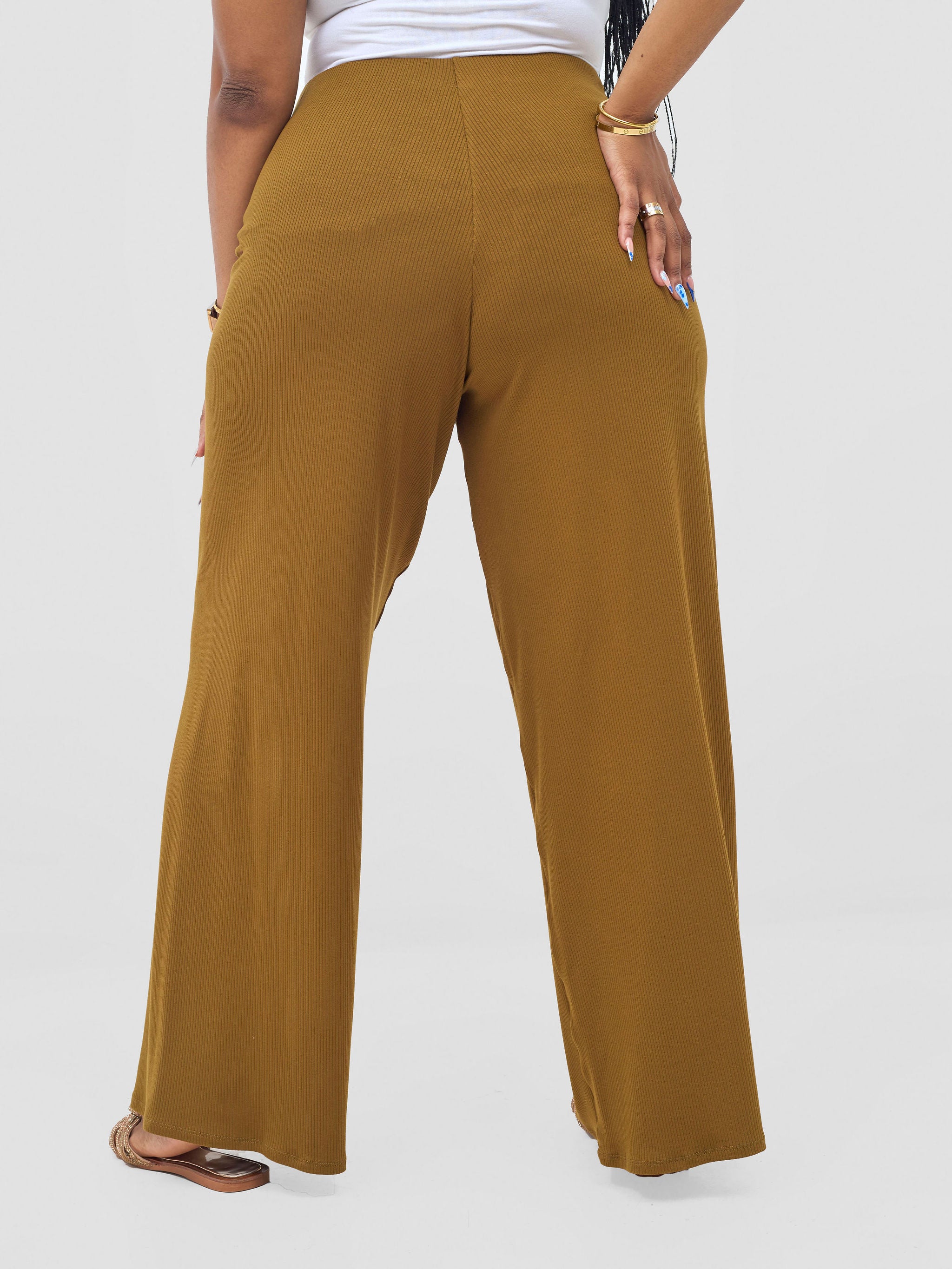 Vivo Safa Pallazo Pants - Olive