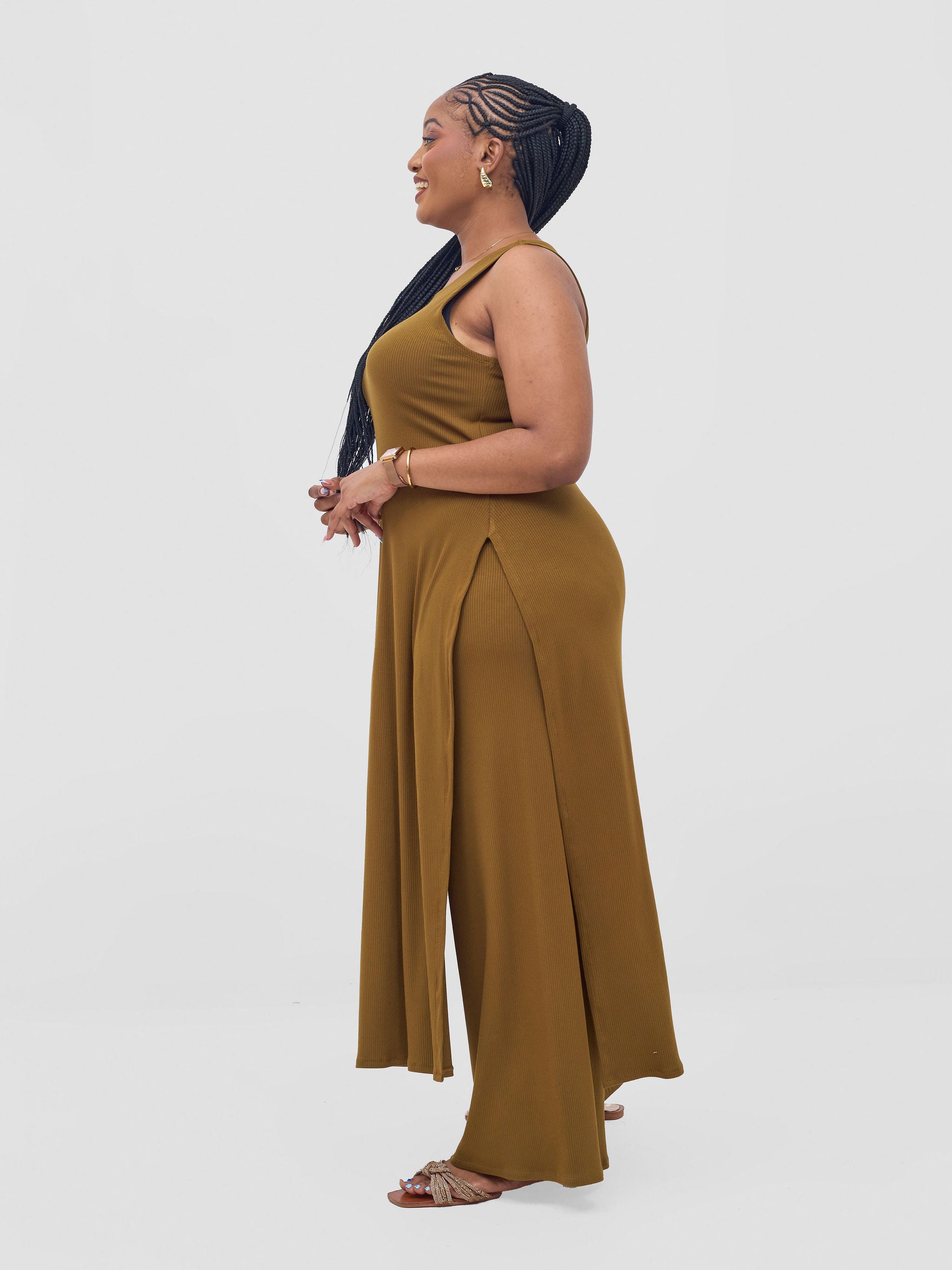 Vivo Safa Slit Side Top - Olive