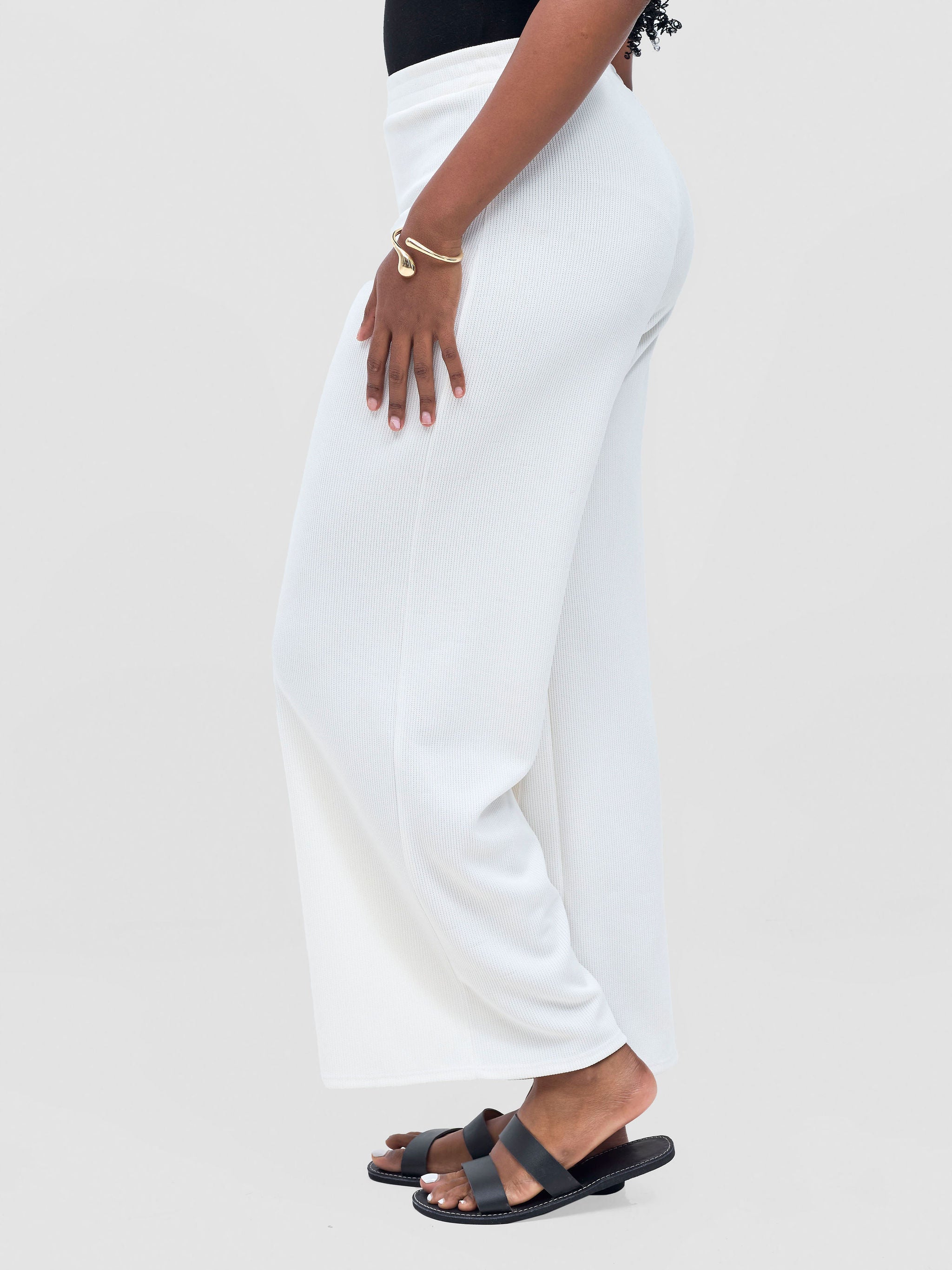 Vivo Rema Straight Leg Pants - Off White
