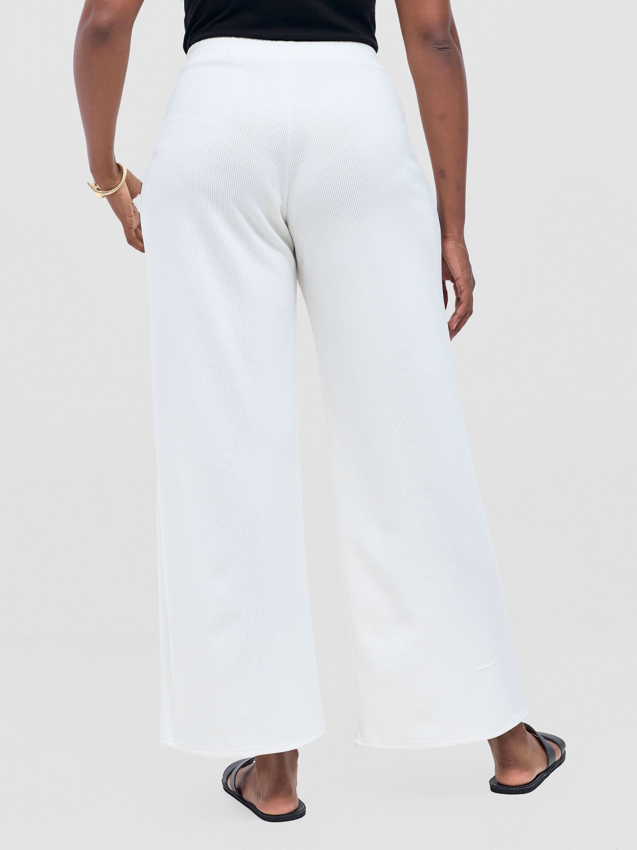 Vivo Rema Straight Leg Pants - Off White