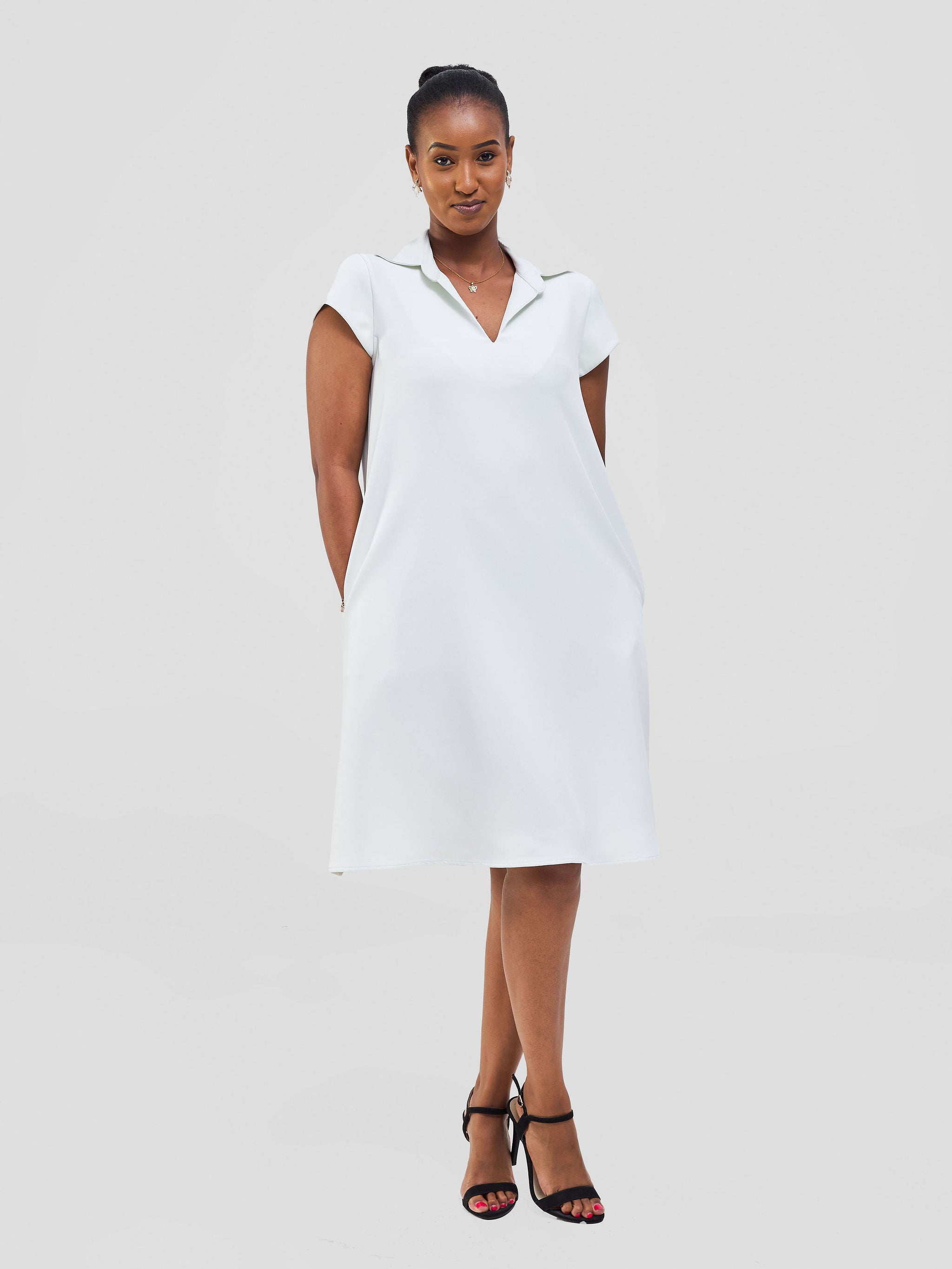 Vivo Mandla Tent Dress - White