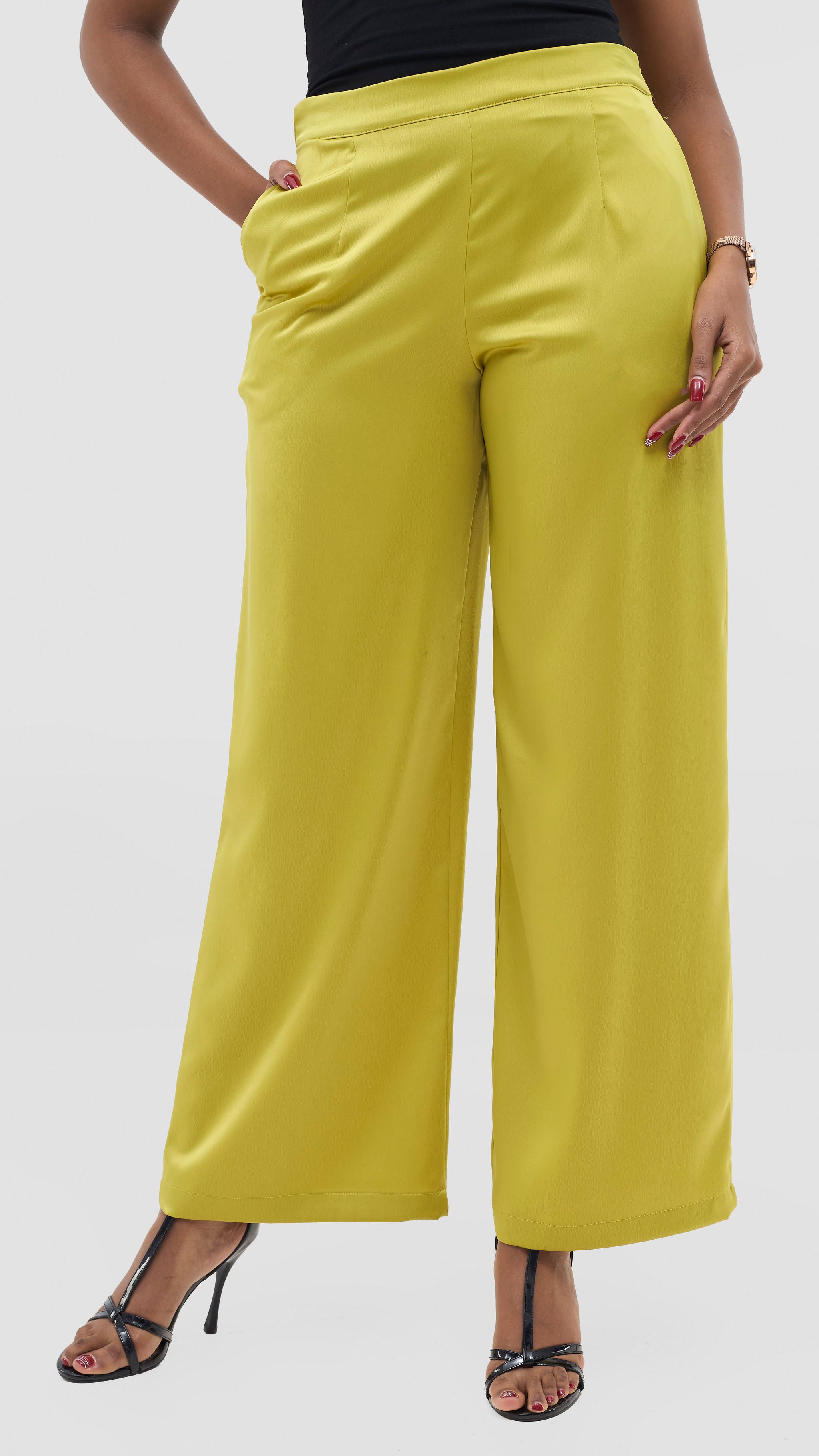 Vivo Yene Wide Leg Pants - Olive