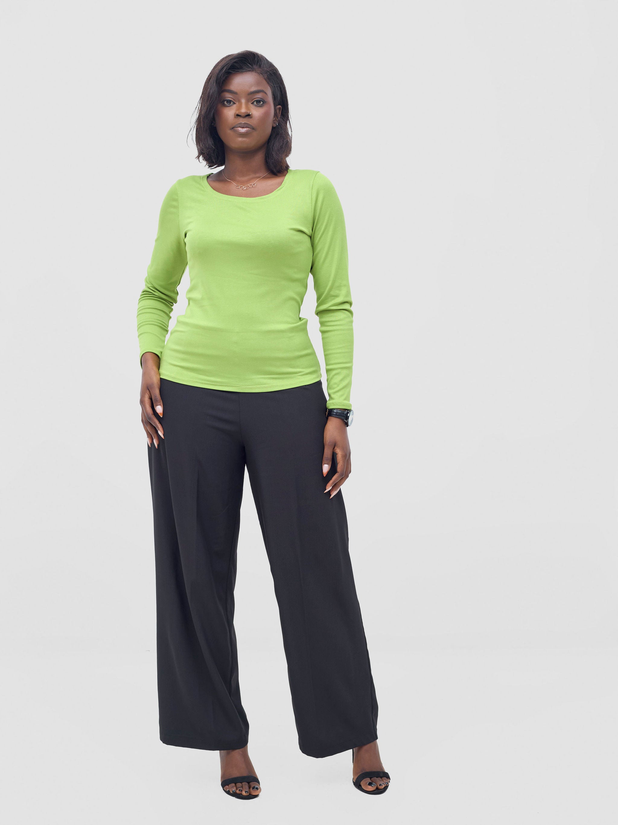 Vivo Basic Val Long Sleeve Top - Lime