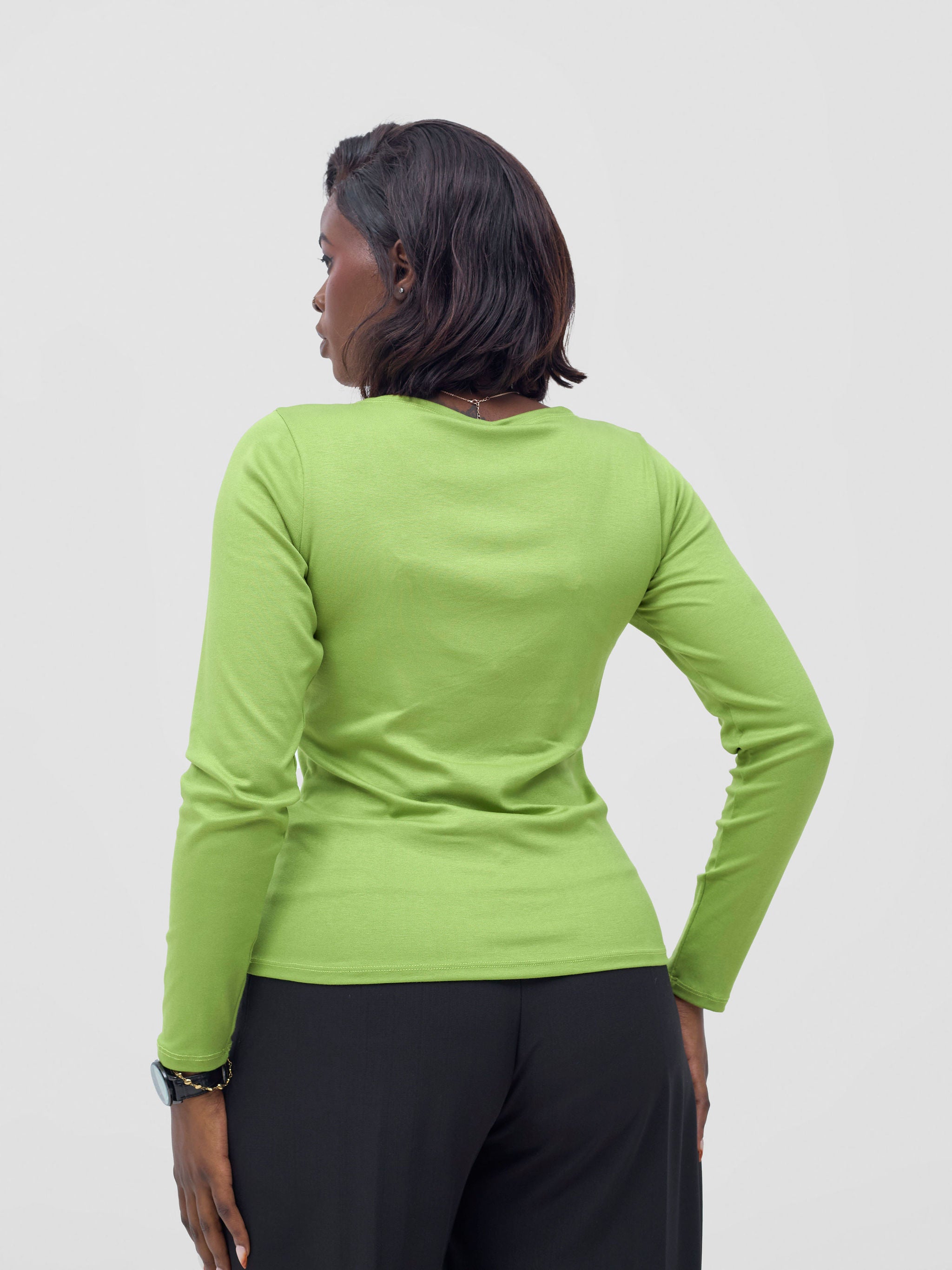 Vivo Basic Val Long Sleeve Top - Lime