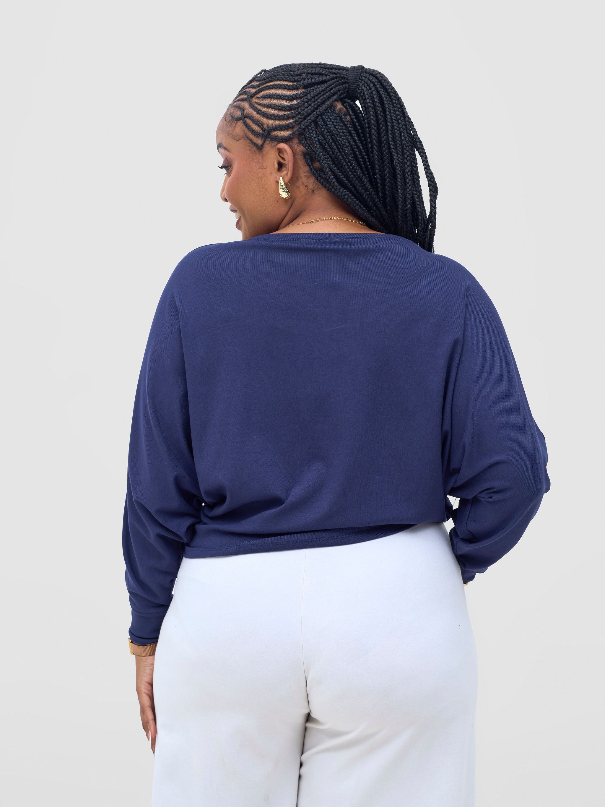 Vivo Bana Batwing Top - Dark Navy