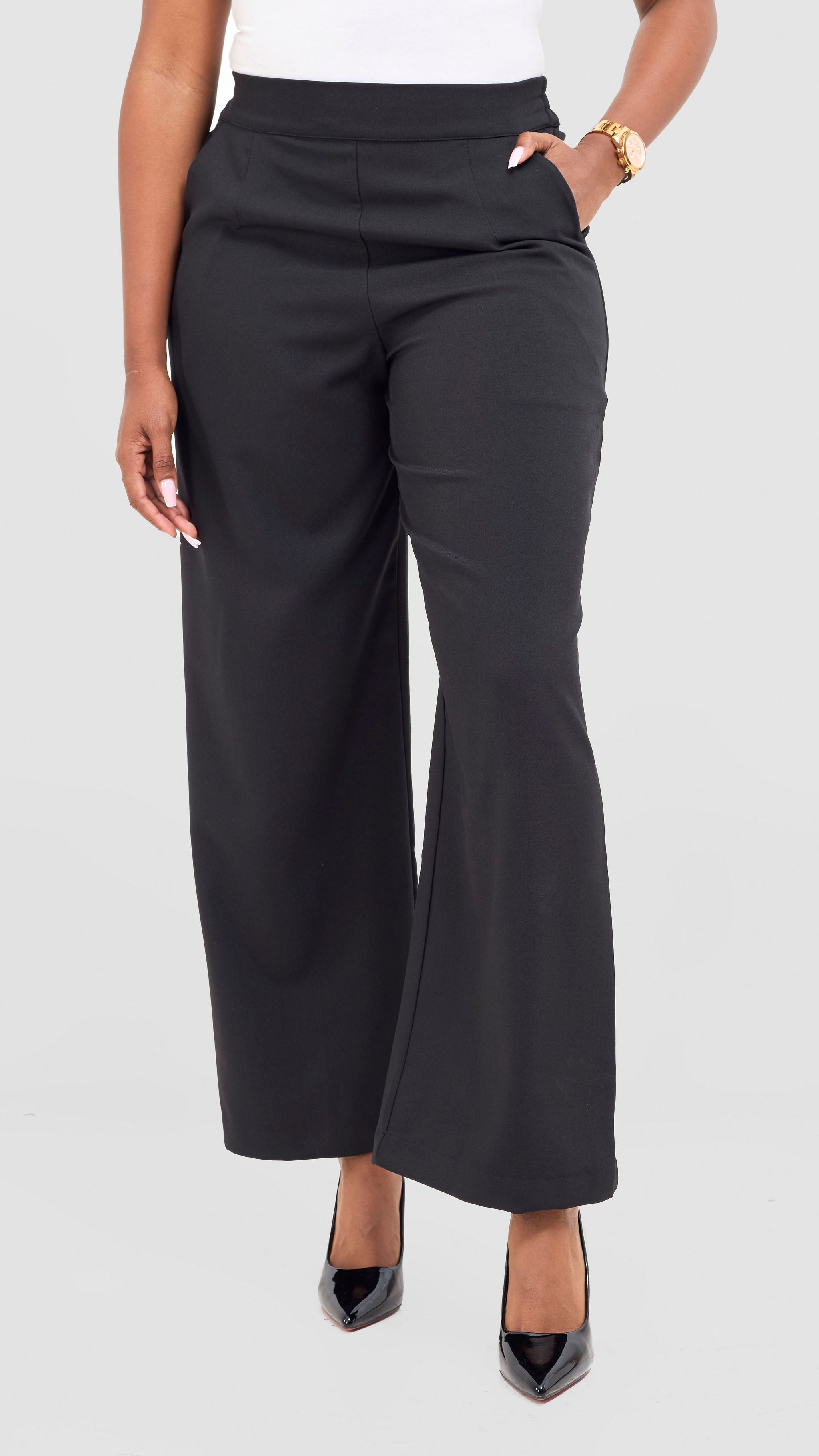 Vivo Tahisa Straight Leg Pants - Black