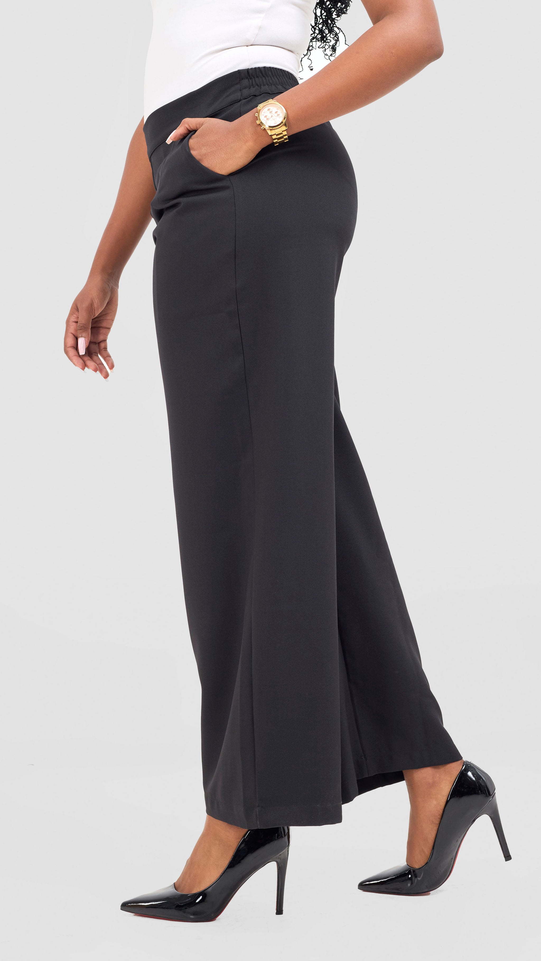 Vivo Tahisa Straight Leg Pants - Black