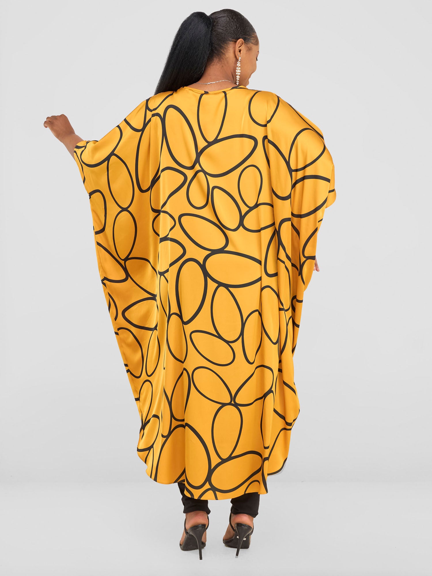 Vivo X Essence High Low Top - Mustard / Black Koto Print