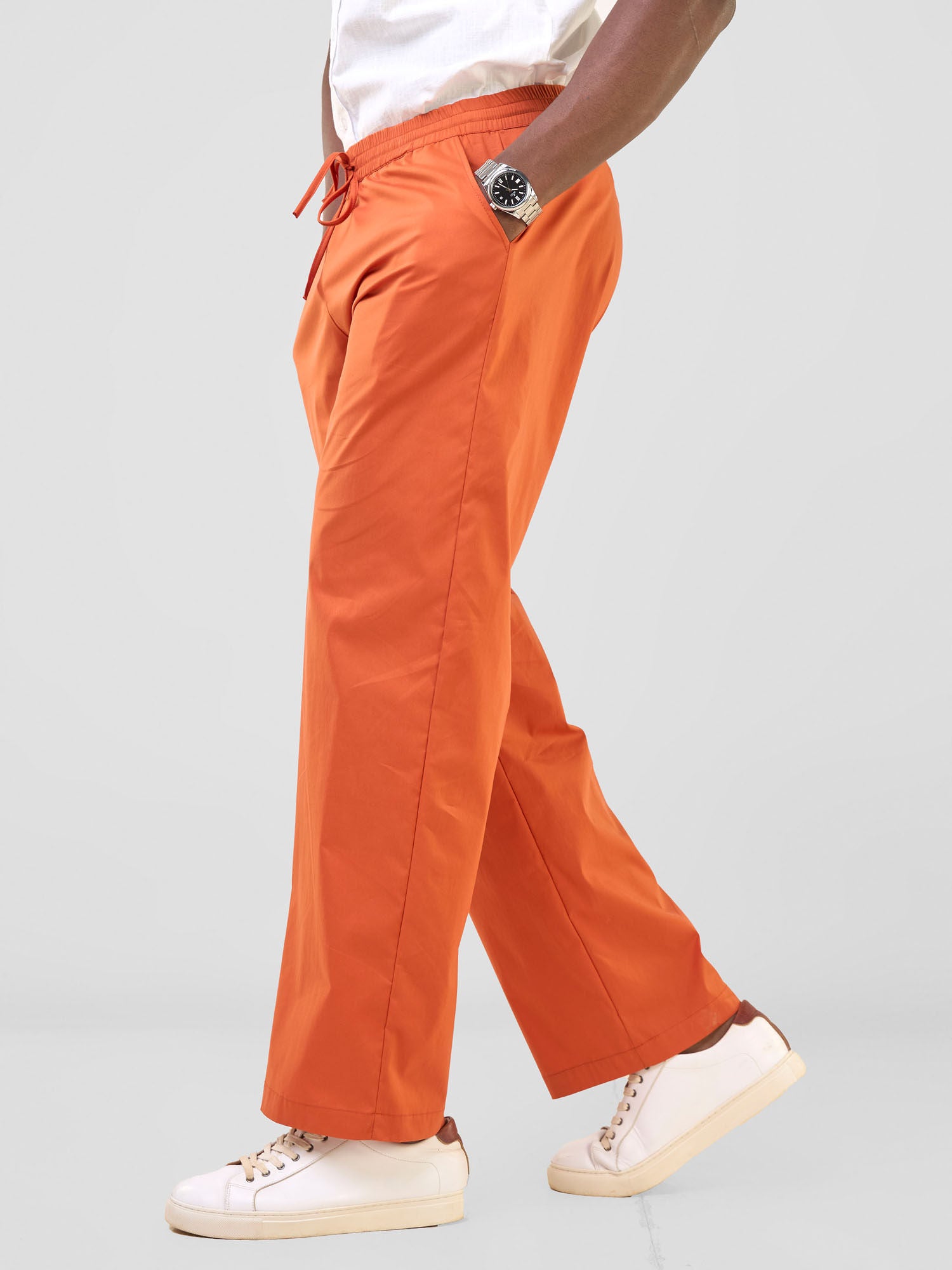 Safari Njano Men's Easy Fit Pants - Rust