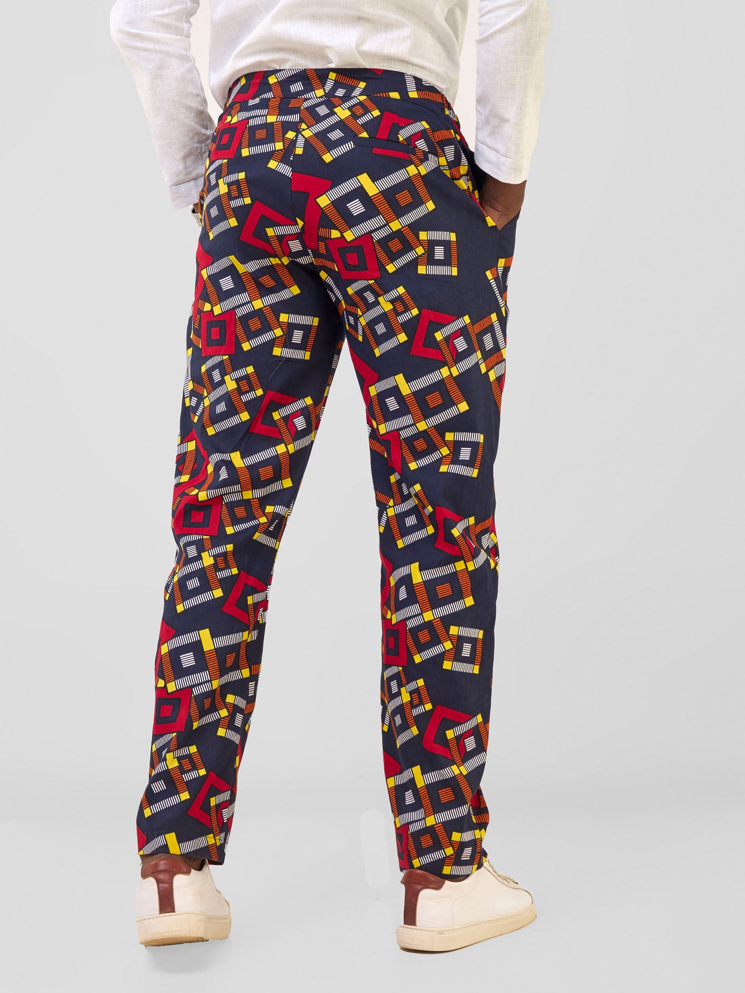 Safari Njano Men's Straight Leg Pants - Jura Print