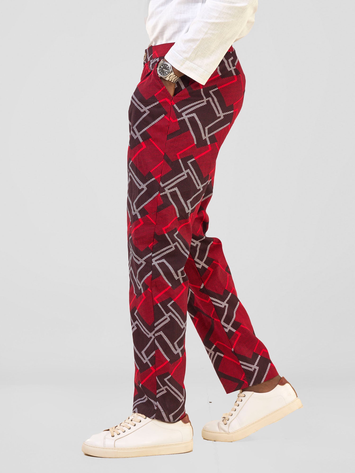Safari Njano Men's Straight Leg Pants - Obu Print