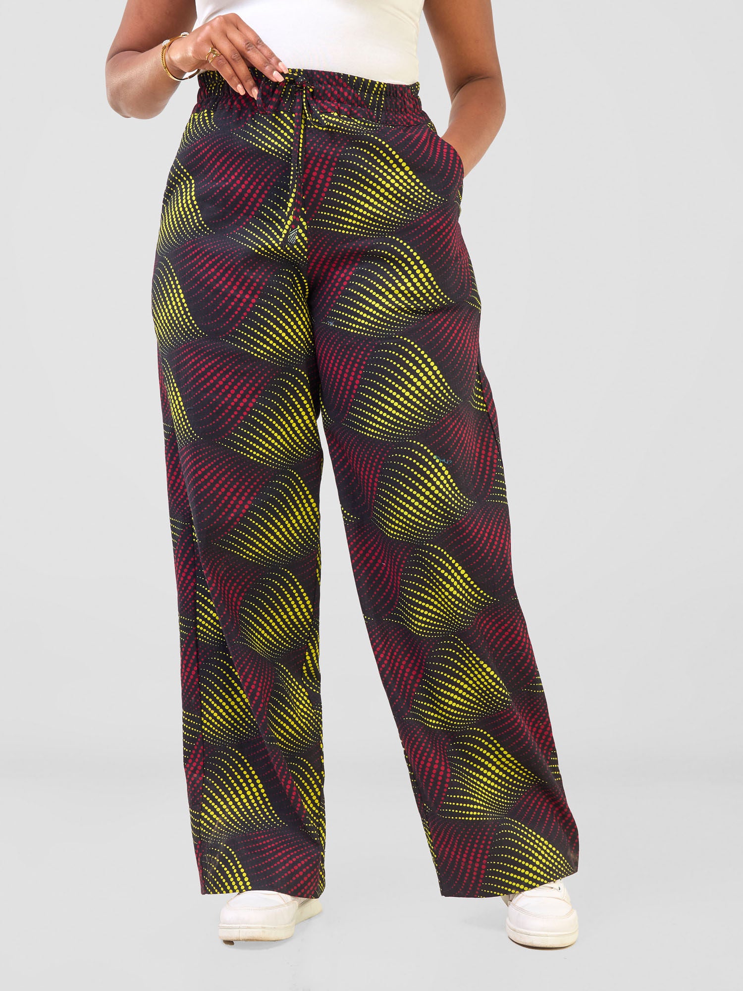 Safari Njano Wide Leg Pants - Shama Print