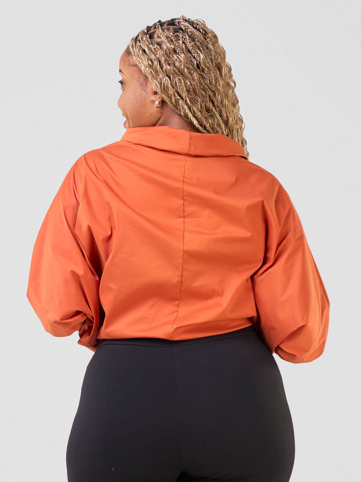 Safari Njano Cowl Top - Rust
