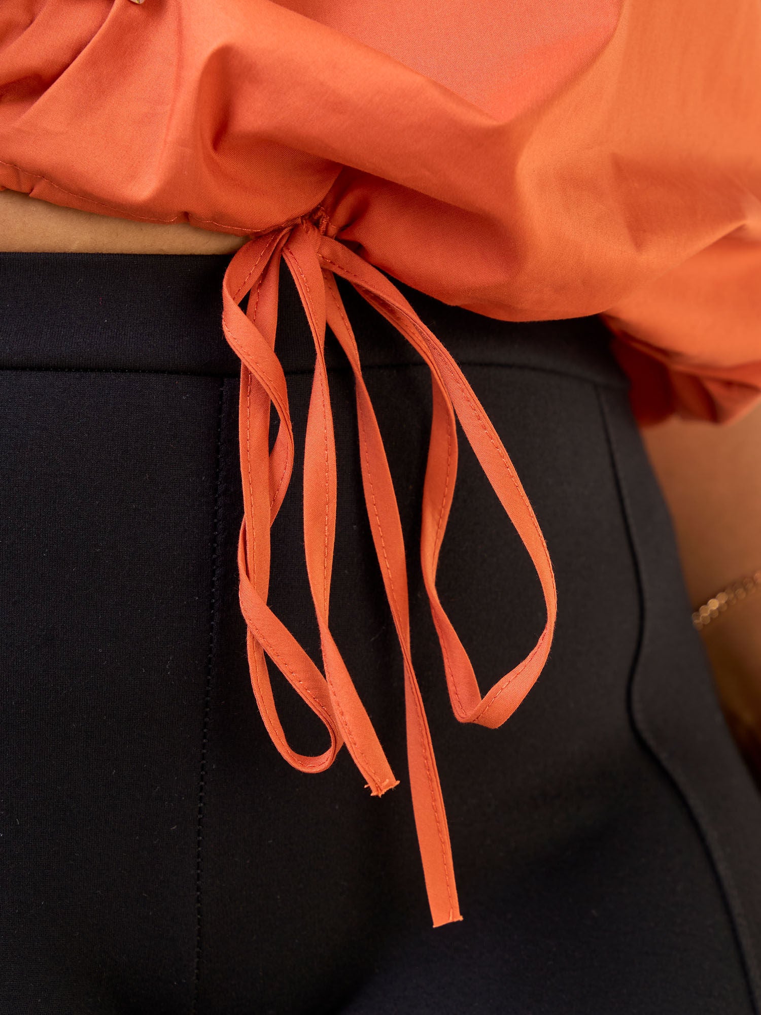 Safari Njano Cowl Top - Rust