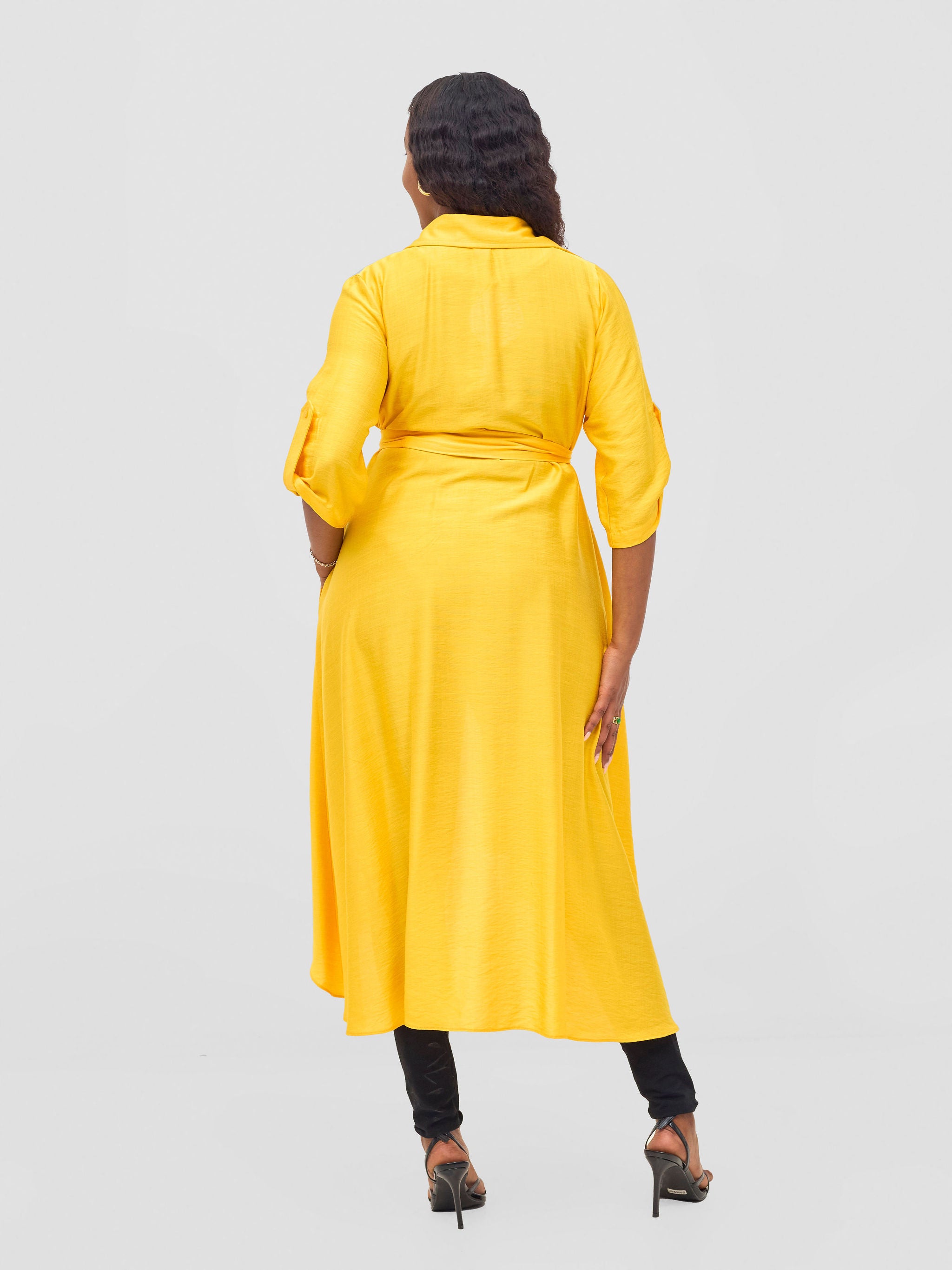 Vivo Ava 3/4 Sleeve Kimono -Yellow