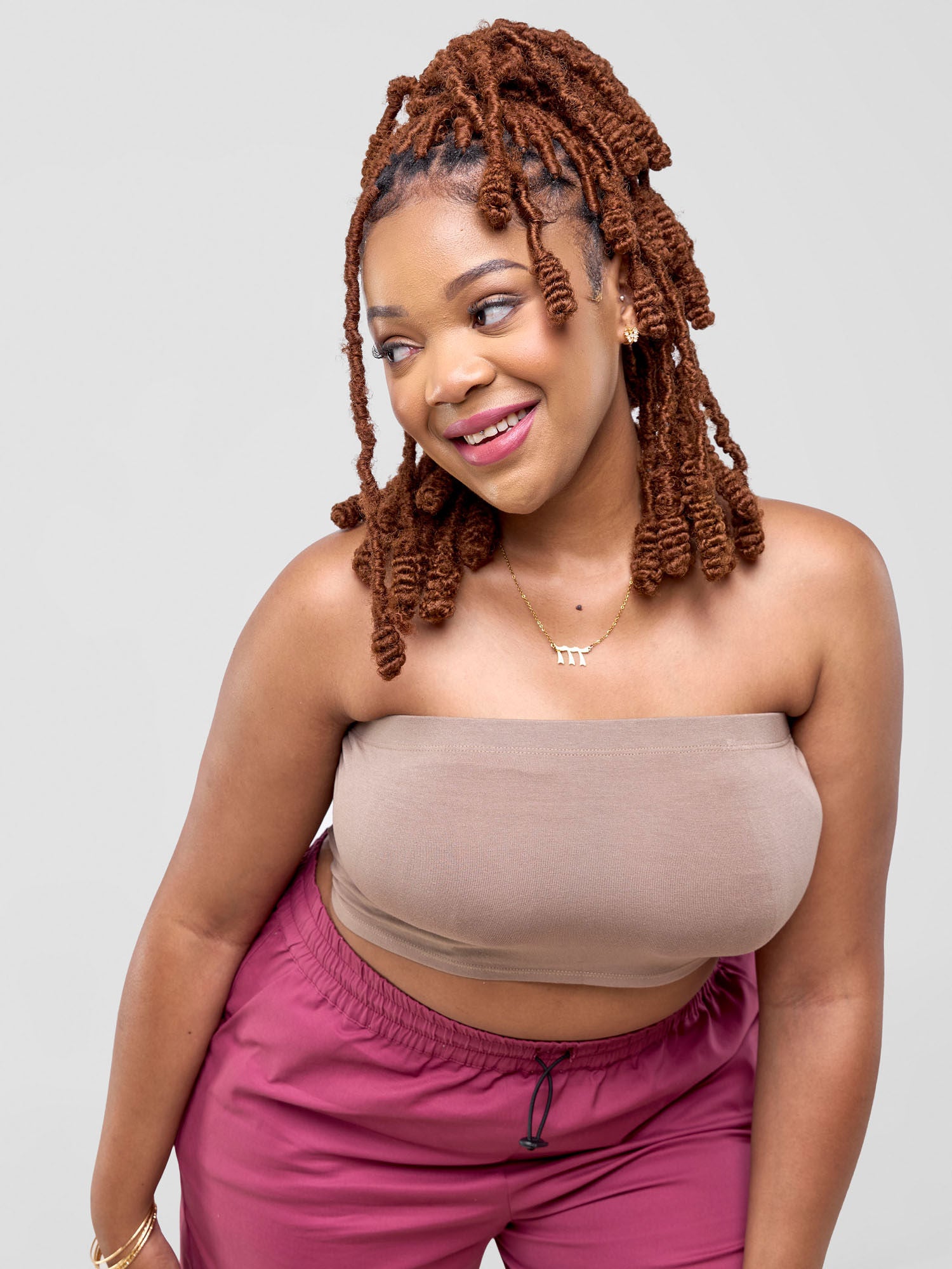 Zoya Basic Jersey Bandeau - Taupe
