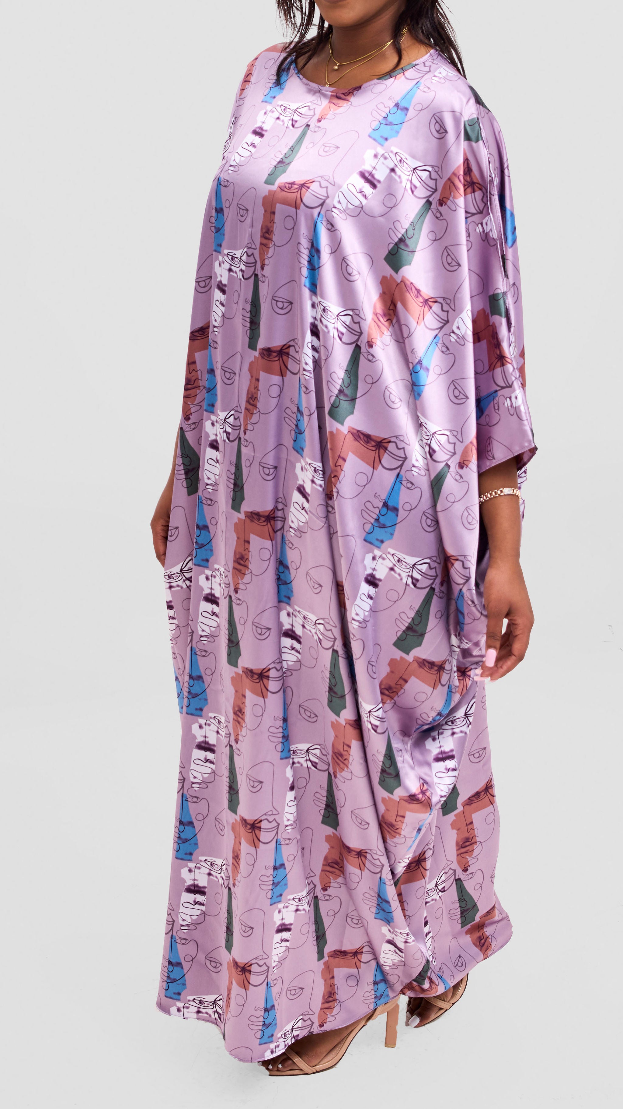 Vivo Lani Maxi Dress - Pink Print