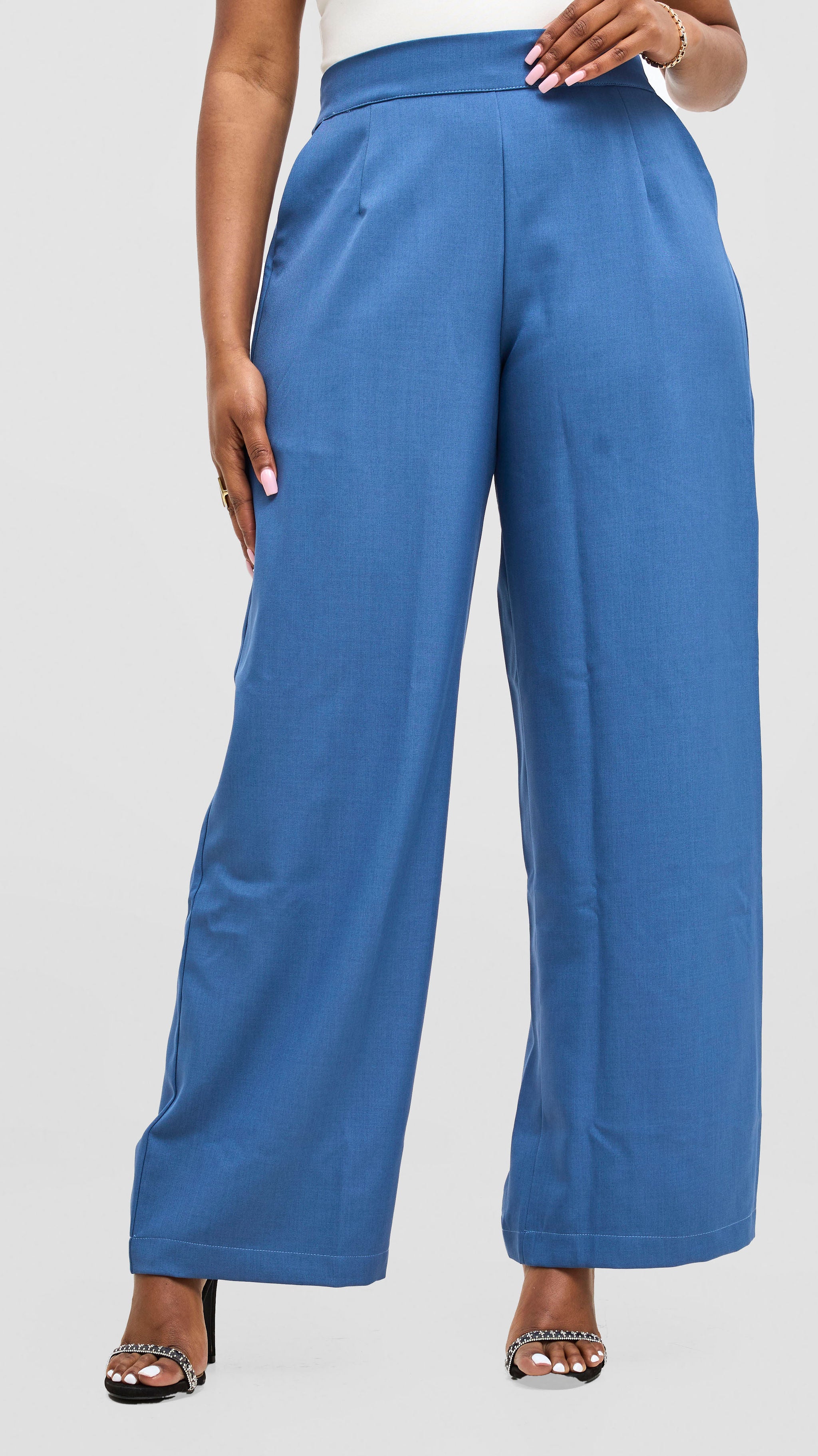 Vivo Tahisa Straight Leg Pants - Blue