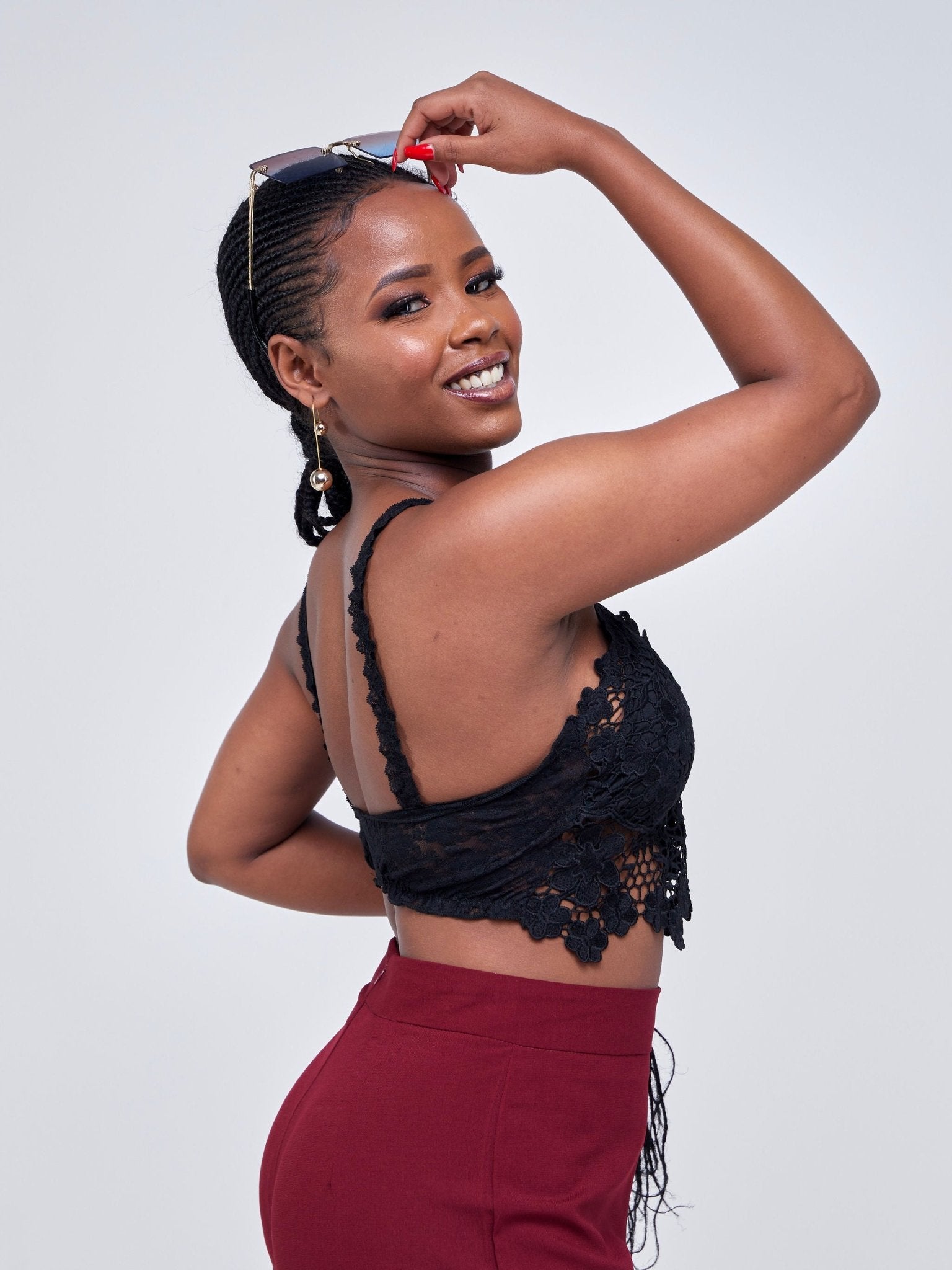 Lola Lace Bralette - Black - Shopzetu