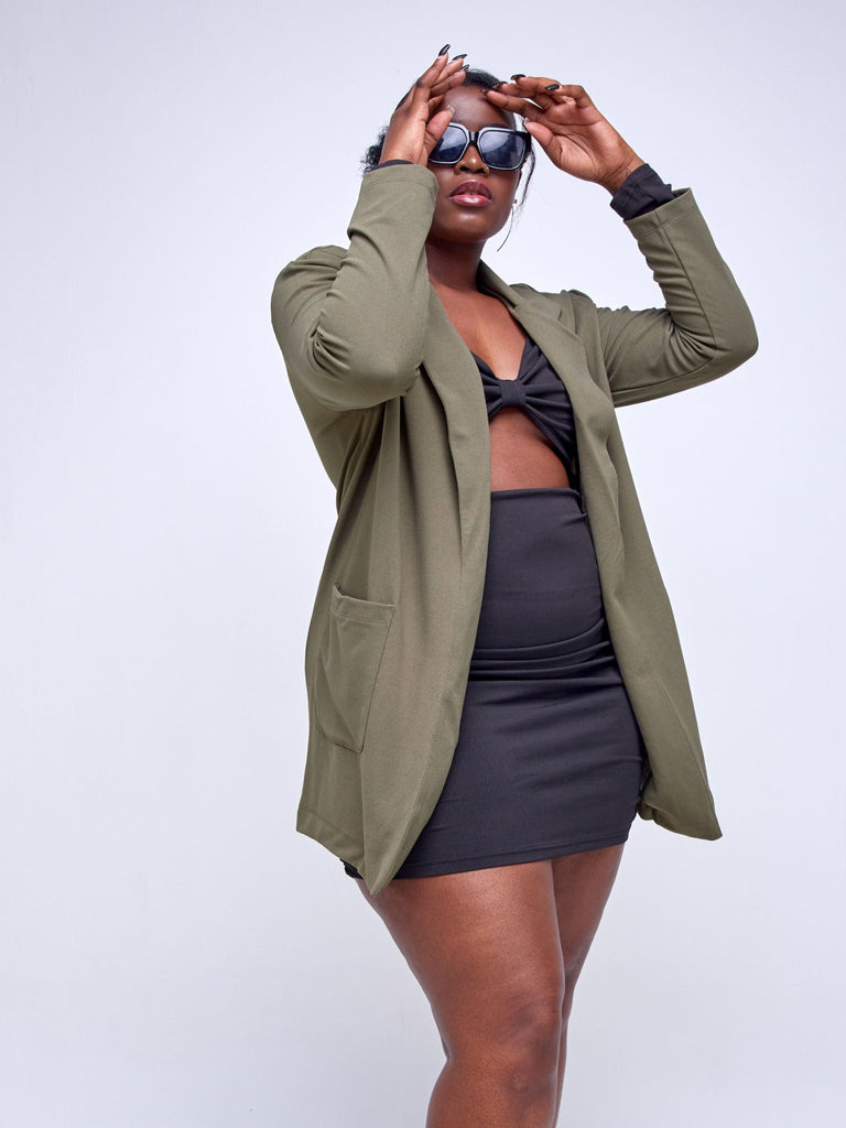 Popular 21 Oversized Blazer With Pockets - Kalamata - Shopzetu