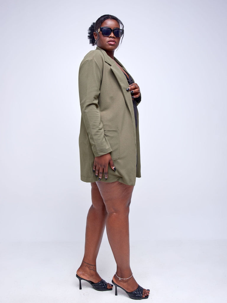 Popular 21 Oversized Blazer With Pockets - Kalamata - Shopzetu