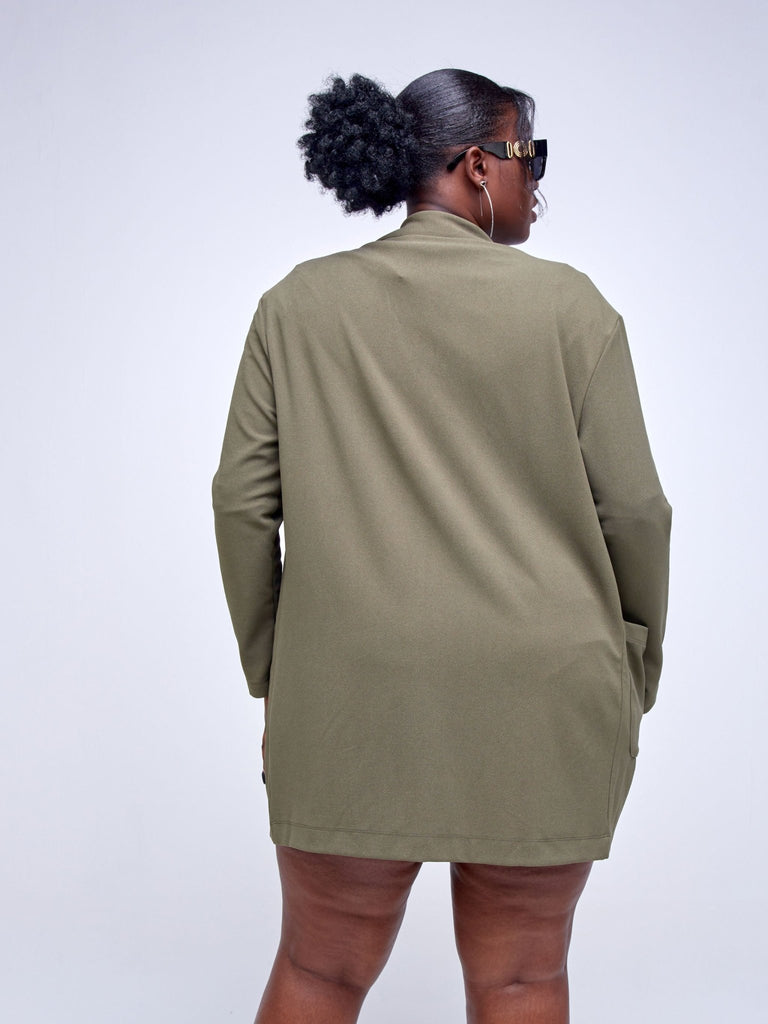 Popular 21 Oversized Blazer With Pockets - Kalamata - Shopzetu