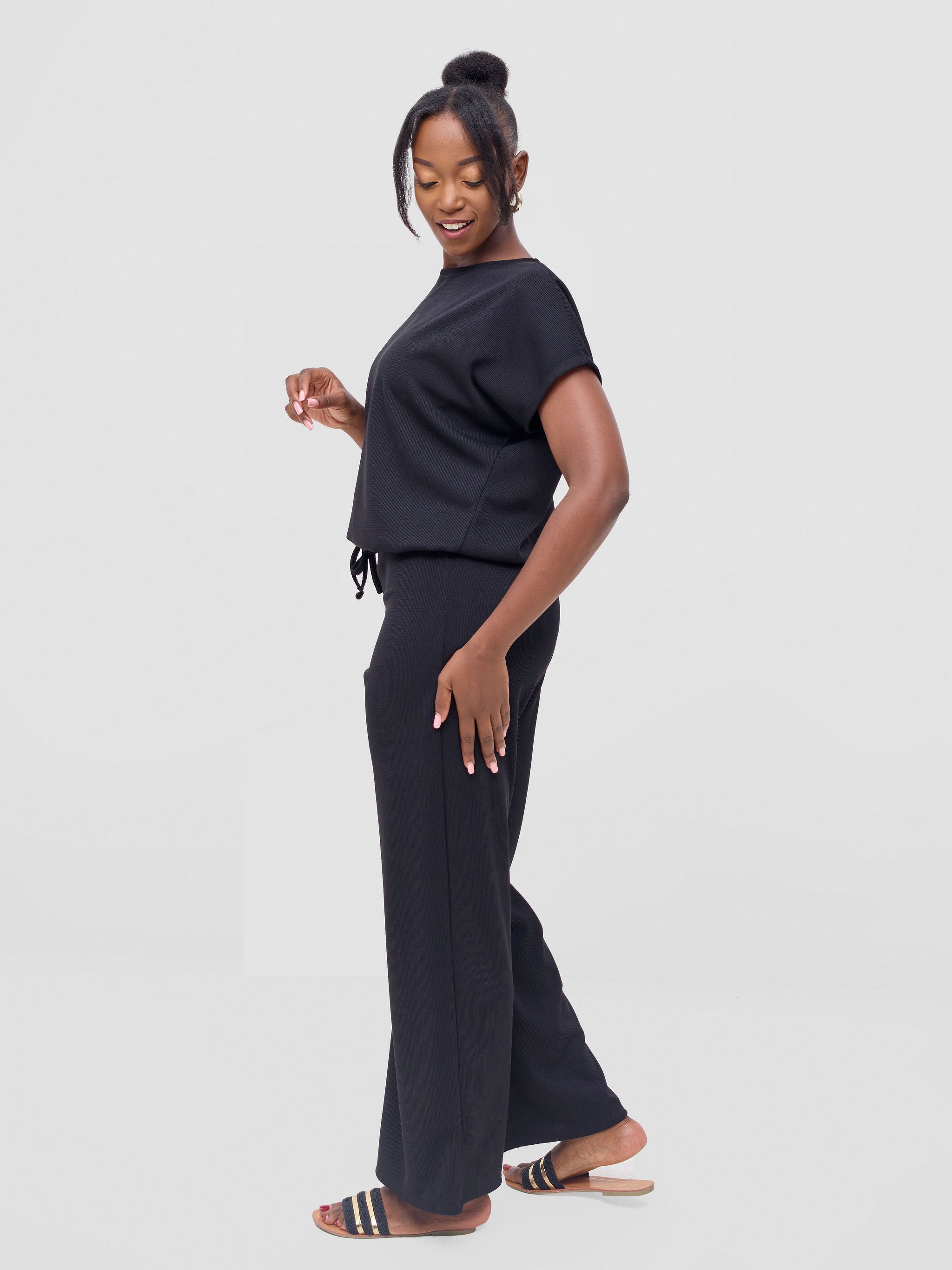 Vivo Safa Pallazo Pants - Black